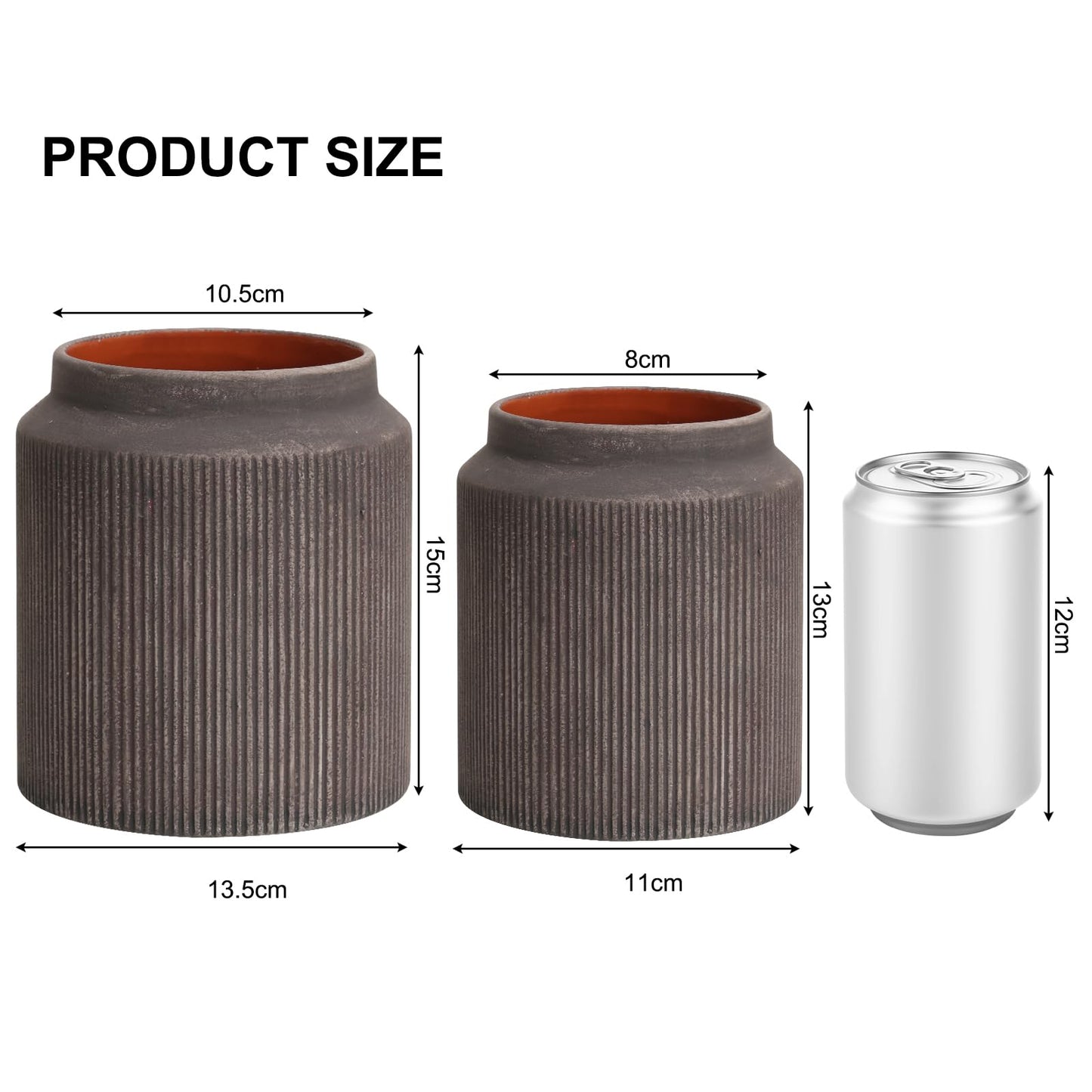 Modern Ceramic Vase Set of 5, Vases Home Decor