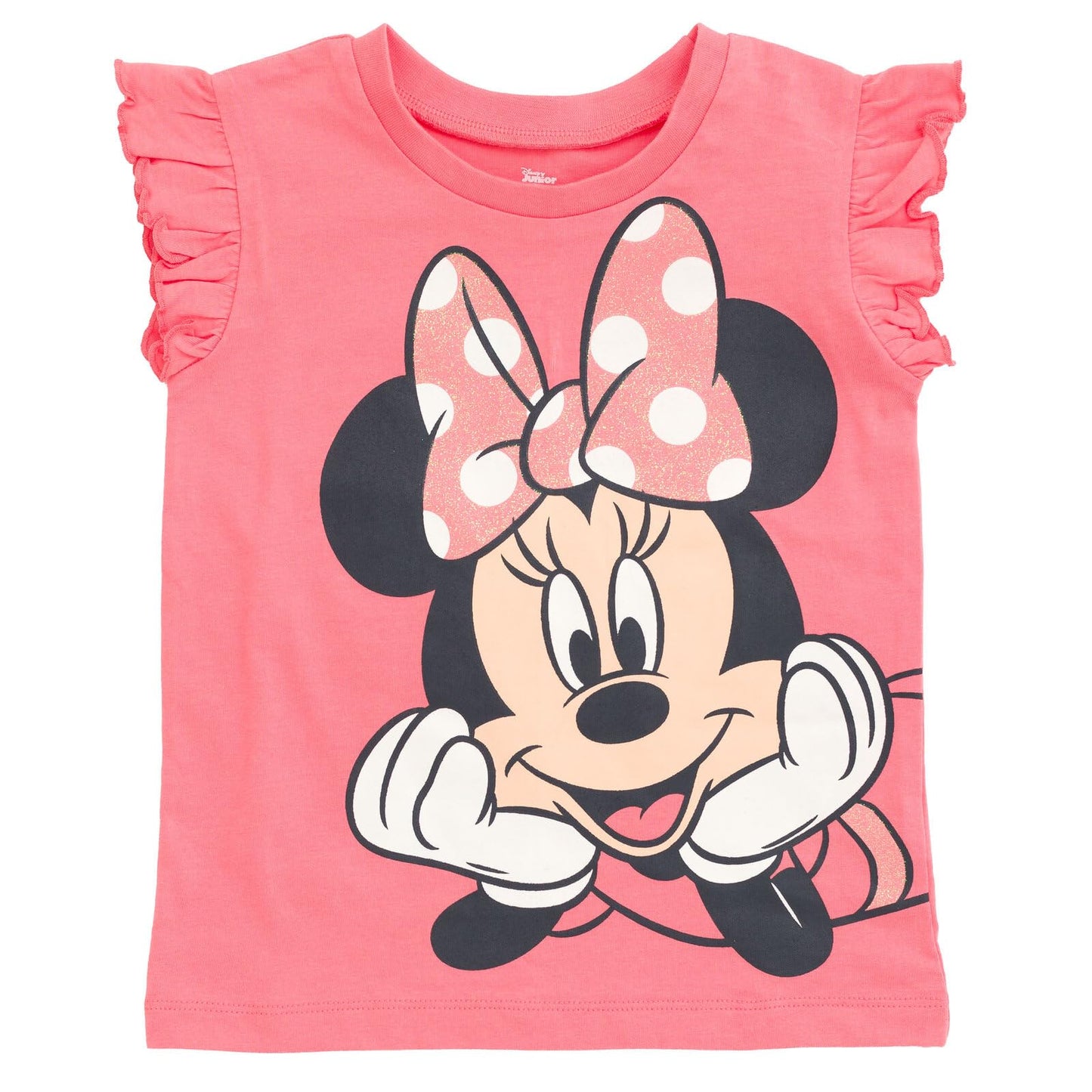 Disney Minnie Mouse Toddler Girls Graphic T-Shirt and Shorts Outfit Set Light Pink/Light Blue 3T
