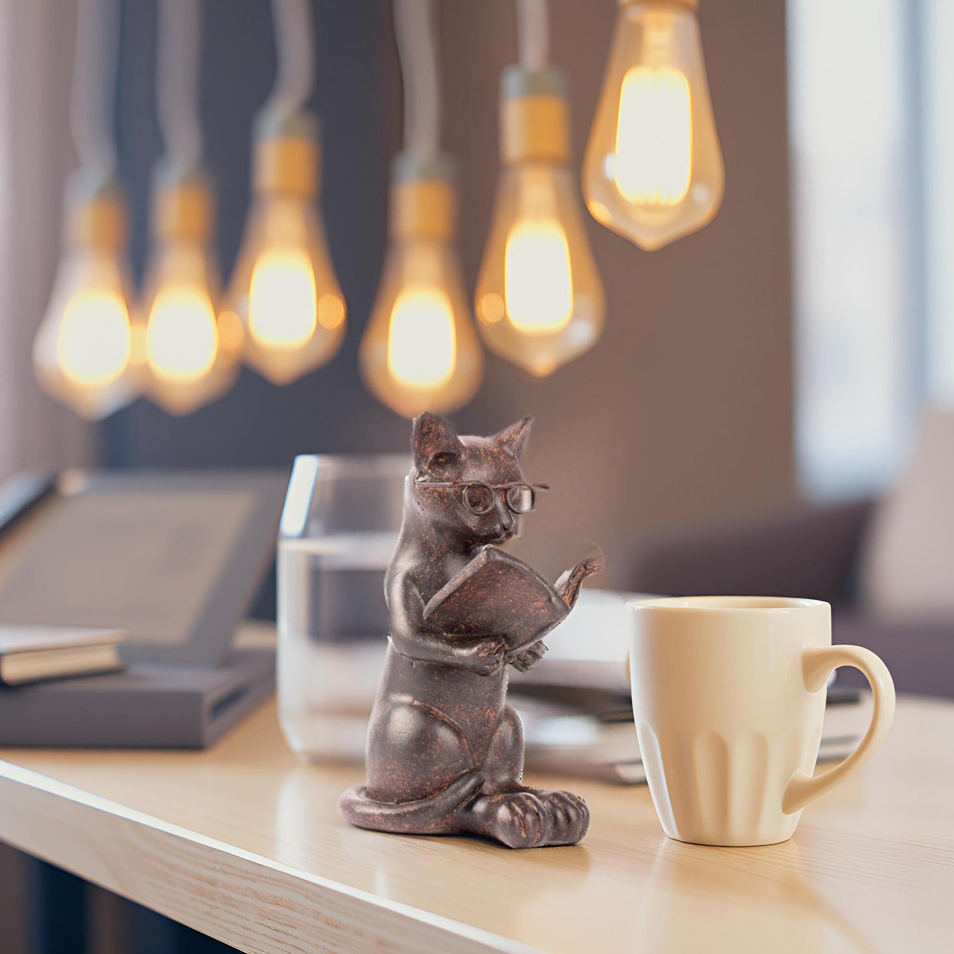 Young's Inc. Cat Figurine - Cute Cat Statue