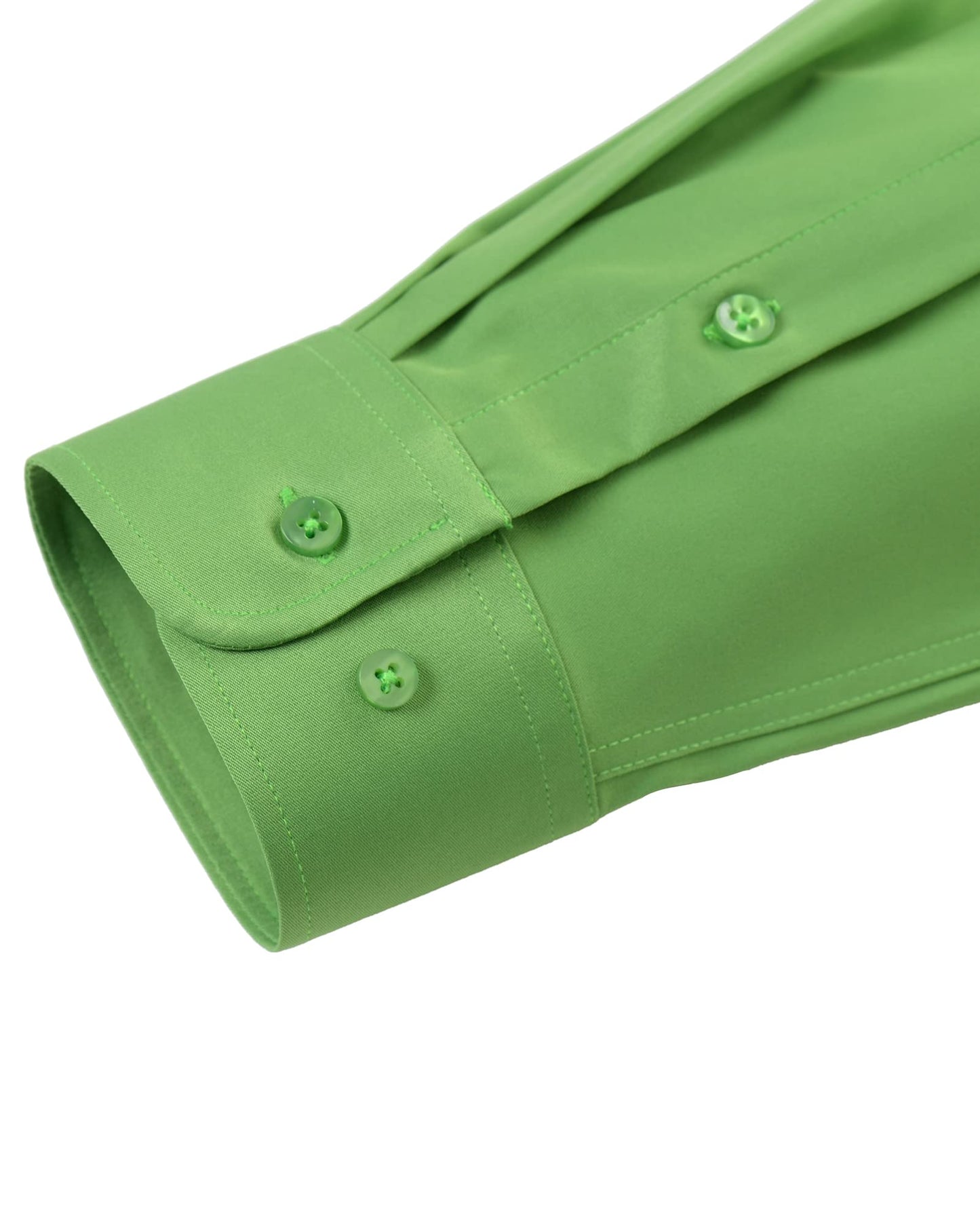 J.VER Men's Dress Shirts Solid Long Sleeve Stretch Wrinkle-Free Formal Shirt Business Casual Button Down Shirts White