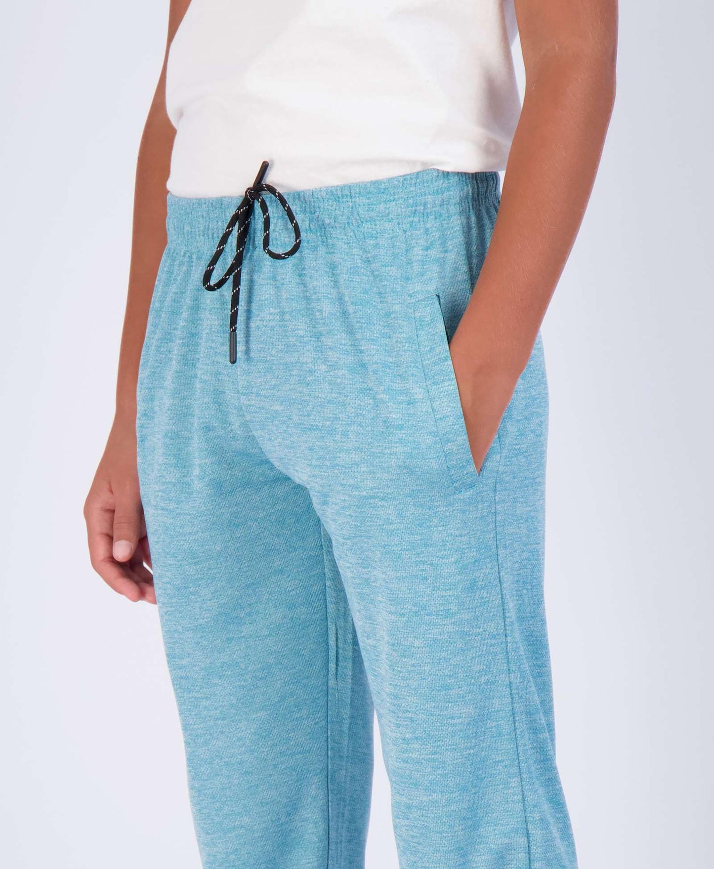 Real Essentials 3 Pack: Boys' Mesh Open Bottom Active Sweatpants 
