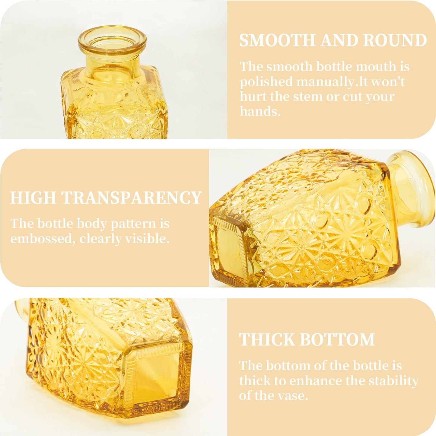 Anquephd Glass Bud Vase Set of 32PCS Wedding Centerpieces for Tables,Mini Clear Bud Vases for Flowers,Small Flower Vases Suitable for Birthday Party,Anniversary,Wedding,Baby Shower (Clear, 32PCS)