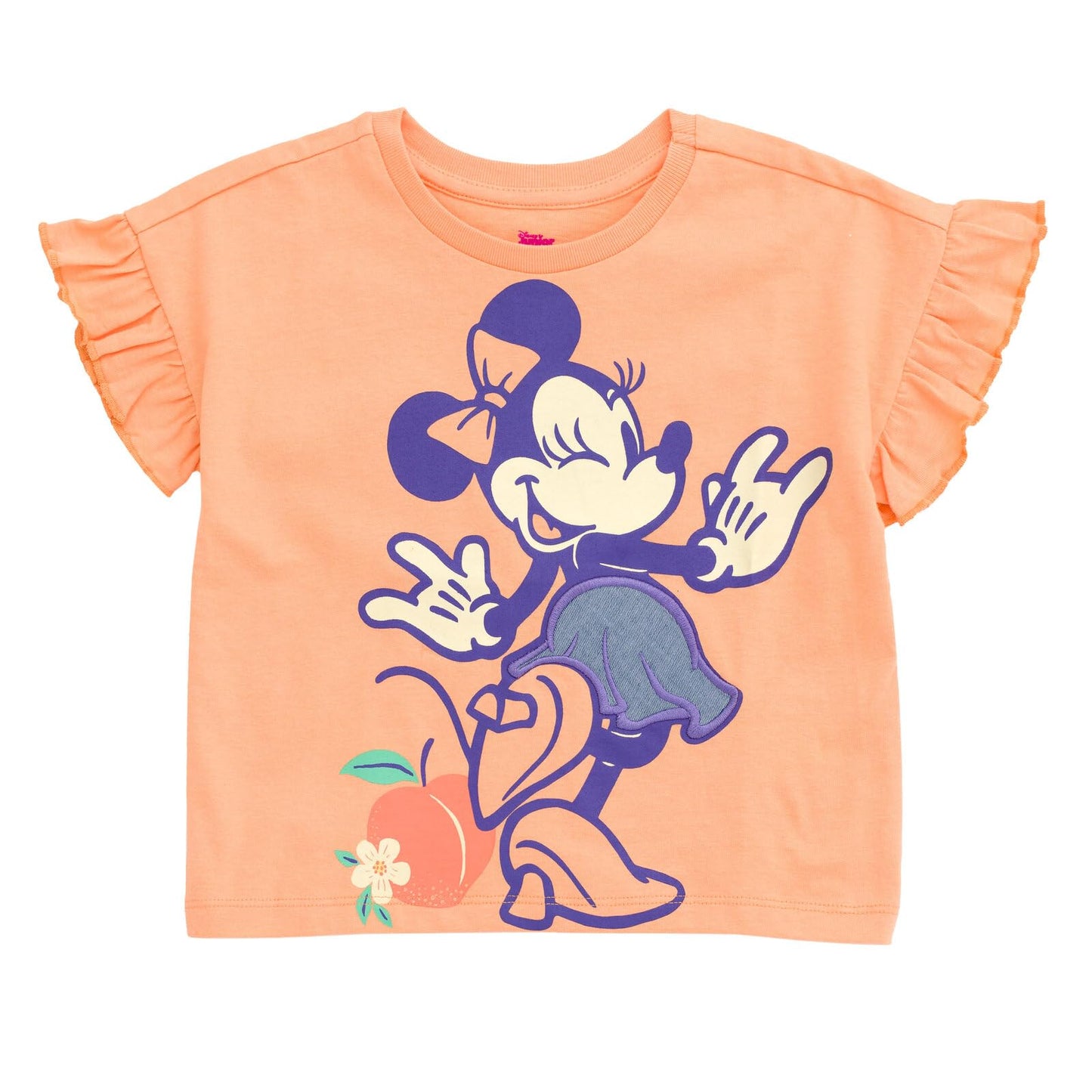 Disney Minnie Mouse Toddler Girls Graphic T-Shirt and Shorts Outfit Set Light Pink/Light Blue 3T