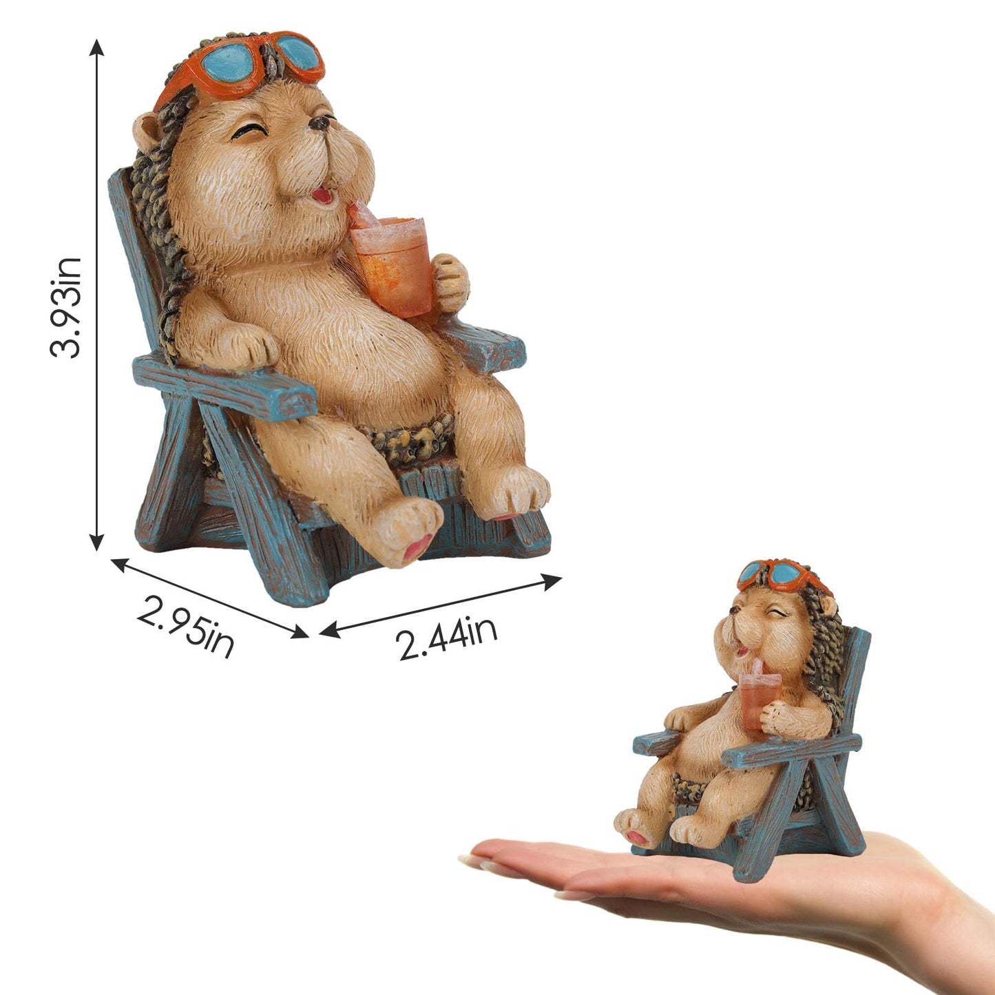 FOXMIS Miniature Frog Garden Statue Gifts Fall Halloween Decorations Fairy