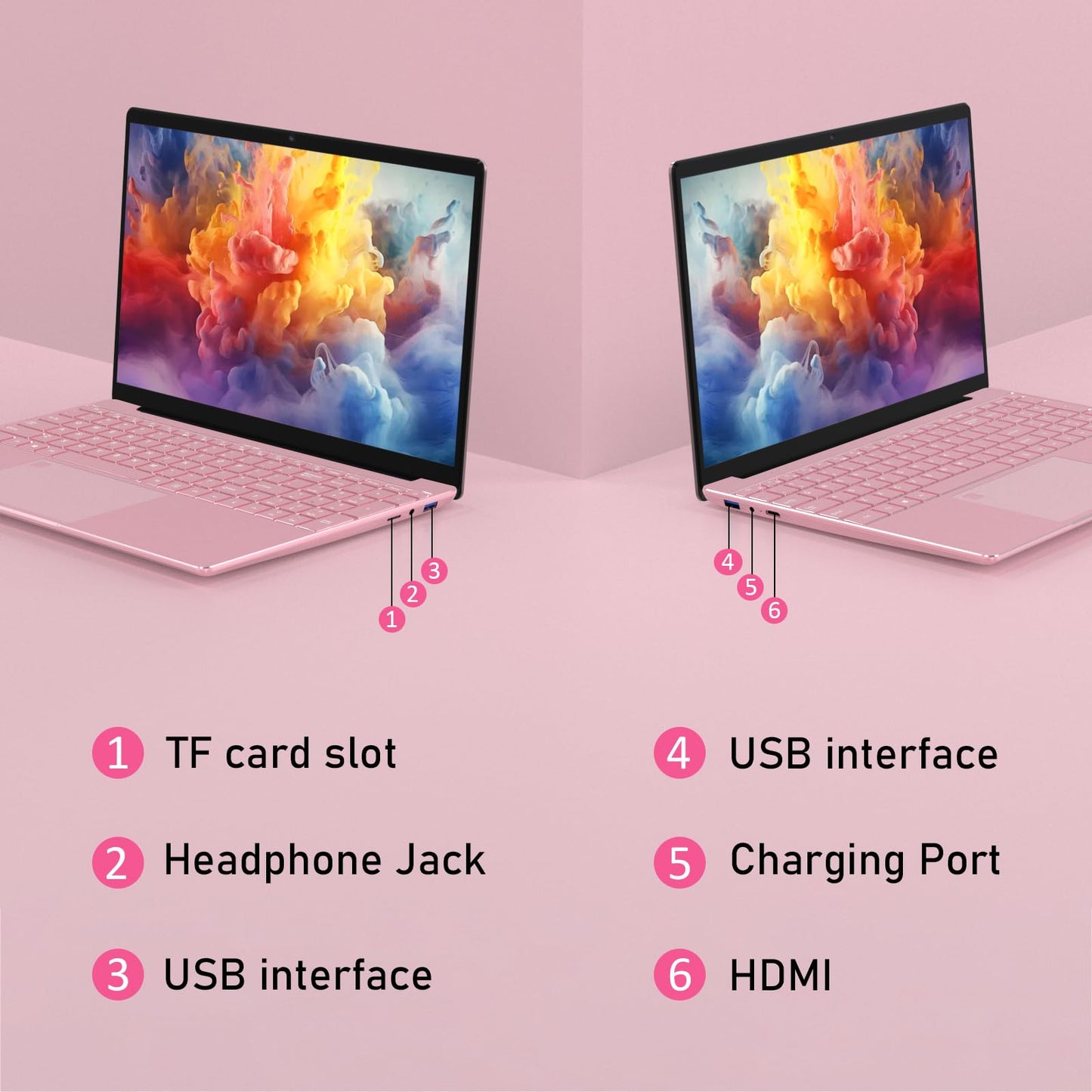 Auusda 15.6" Laptop Computer, 16GB RAM, 1TB NVMe, 4C4T N95 Up to 3.4GHz, FHD Display, Backlit Keyboard, Fingerprint Reader, Big 8000mAh Battery, Win11 Pro, Upgradable to 10TB Storage, Silver, T152A