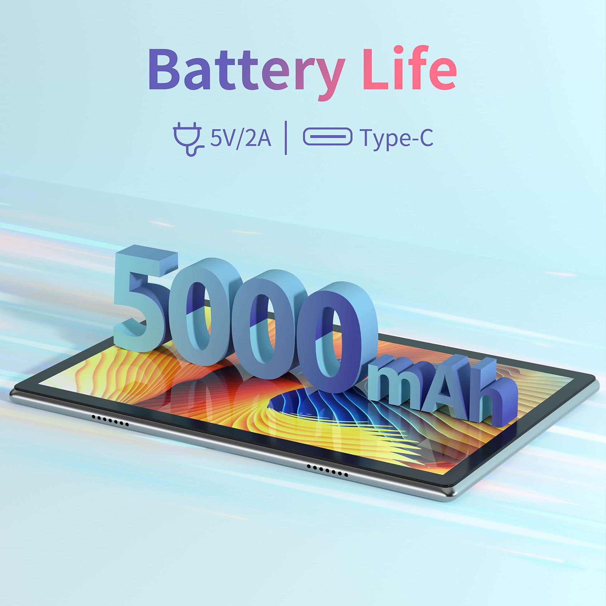 BYYBUO A10_L 10.1-inch Tablet | 6GB RAM + 64GB ROM | Android 14 OS | Quad-Core Processor | 5000mAh Battery | 1280x800 IPS HD Touchscreen | 5MP+8MP Camera | Bluetooth | WiFi | Grey