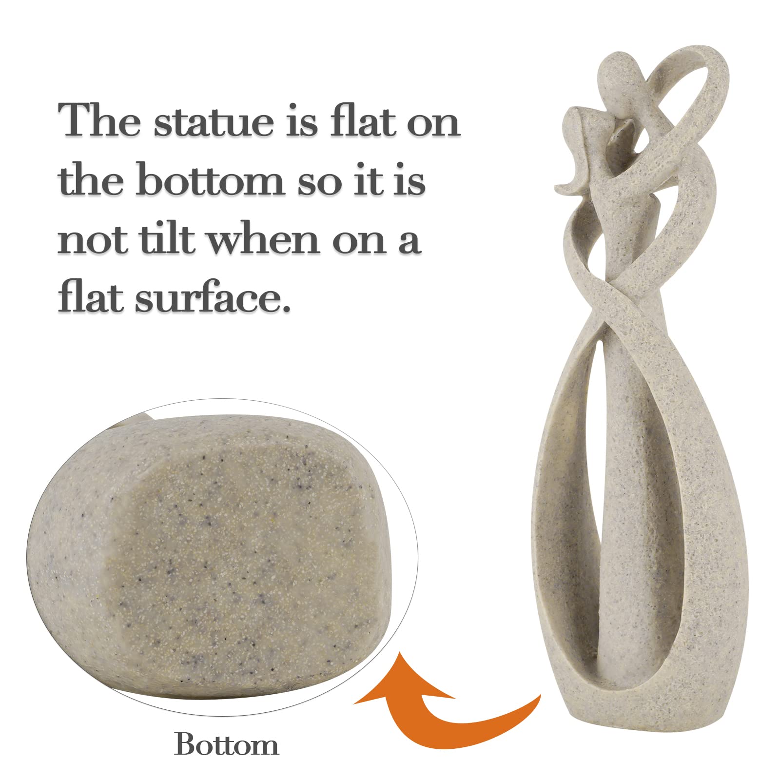 Trycooling Kissing Lovers Statue Abstract Sculpture Resin Statues 