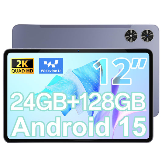 Android Tablet 12 Inch with 24GB RAM 128GB ROM, Octa-Core Processor.