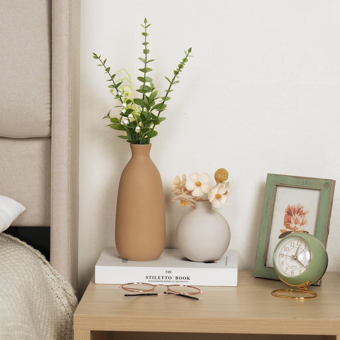 Modern Ceramic Vase Set of 5, Vases Home Decor