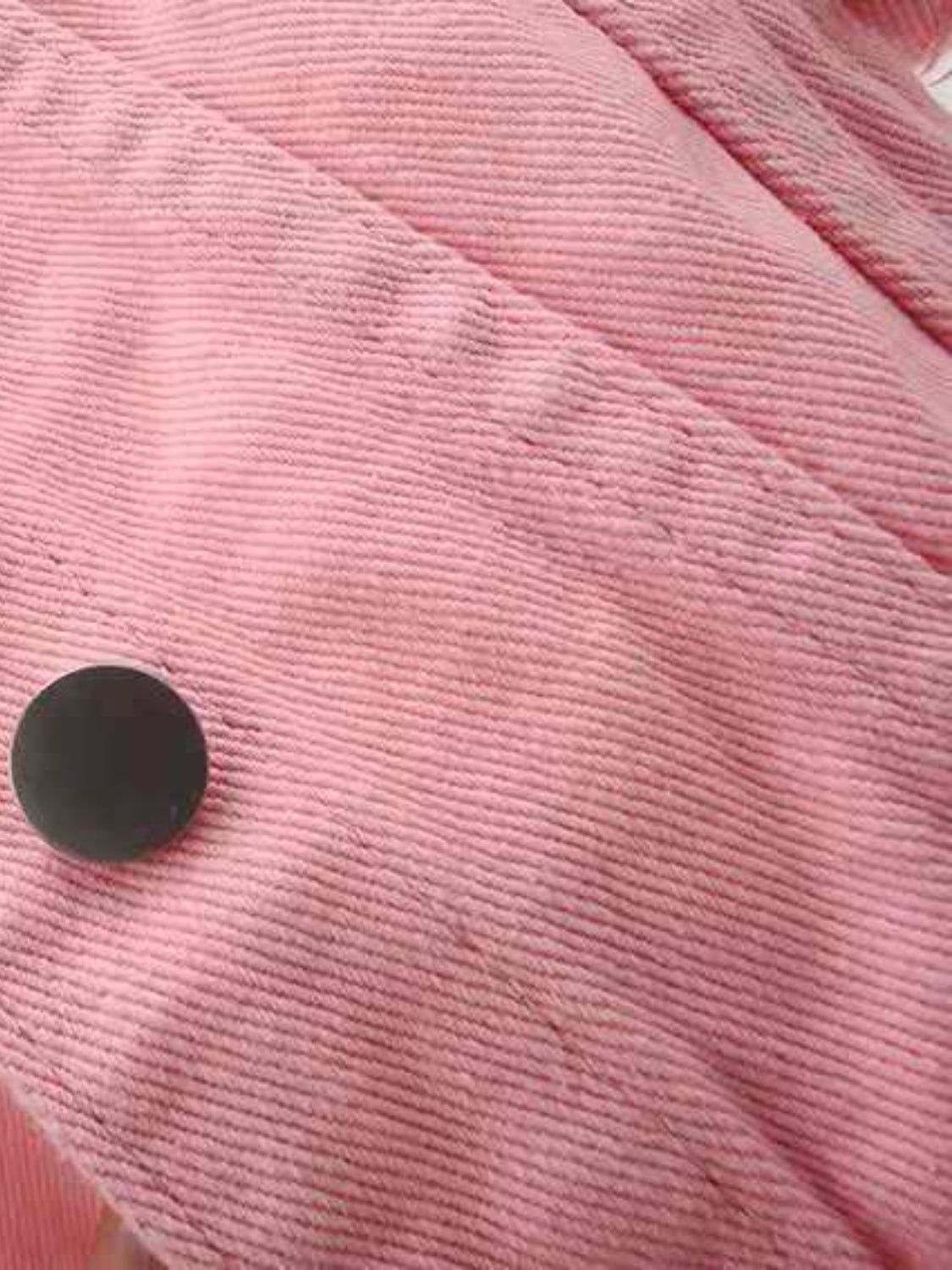 Side Button Slit Denim Jacket with Pockets