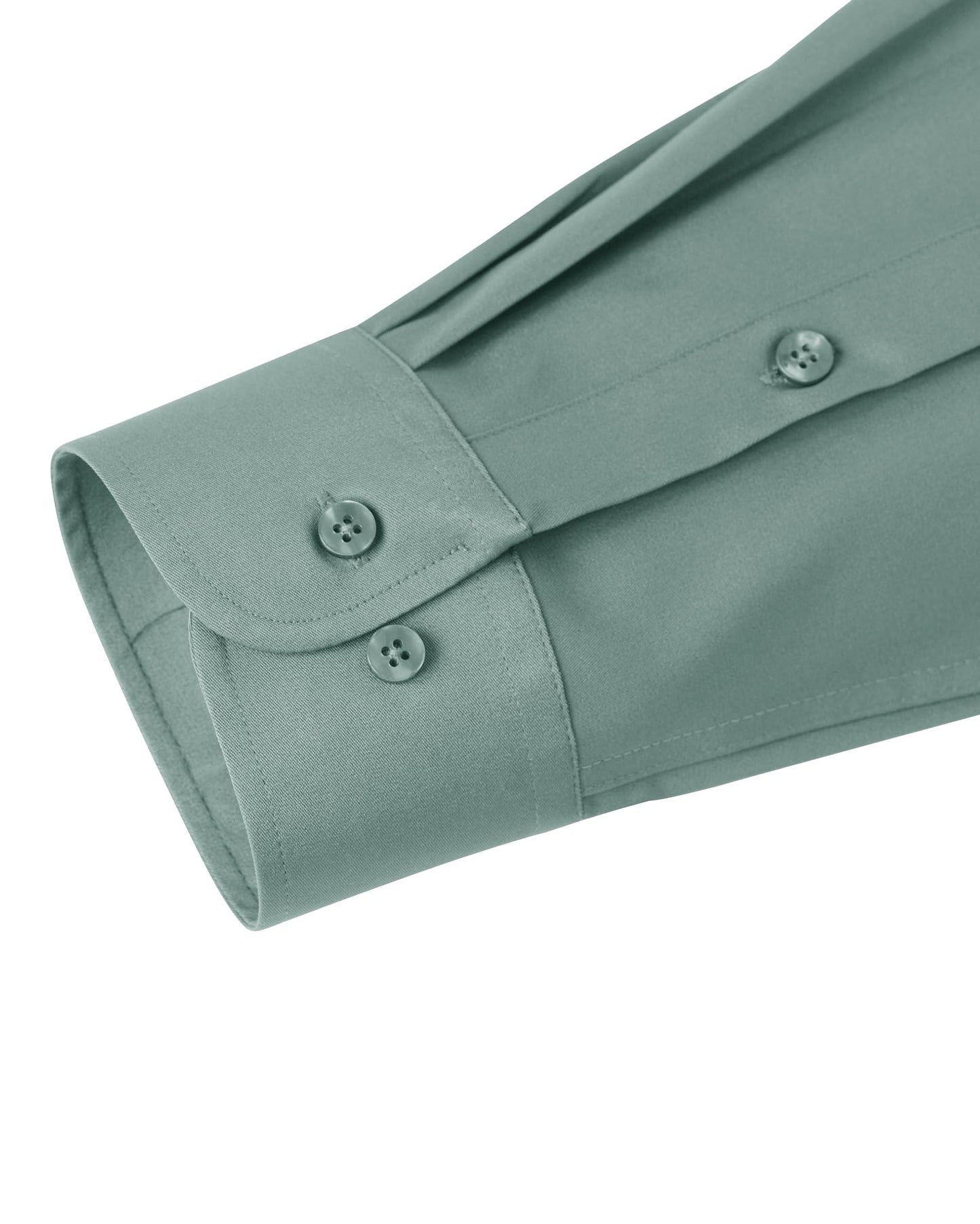 J.VER Men's Dress Shirts Solid Long Sleeve Stretch Wrinkle-Free Formal Shirt Business Casual Button Down Shirts White