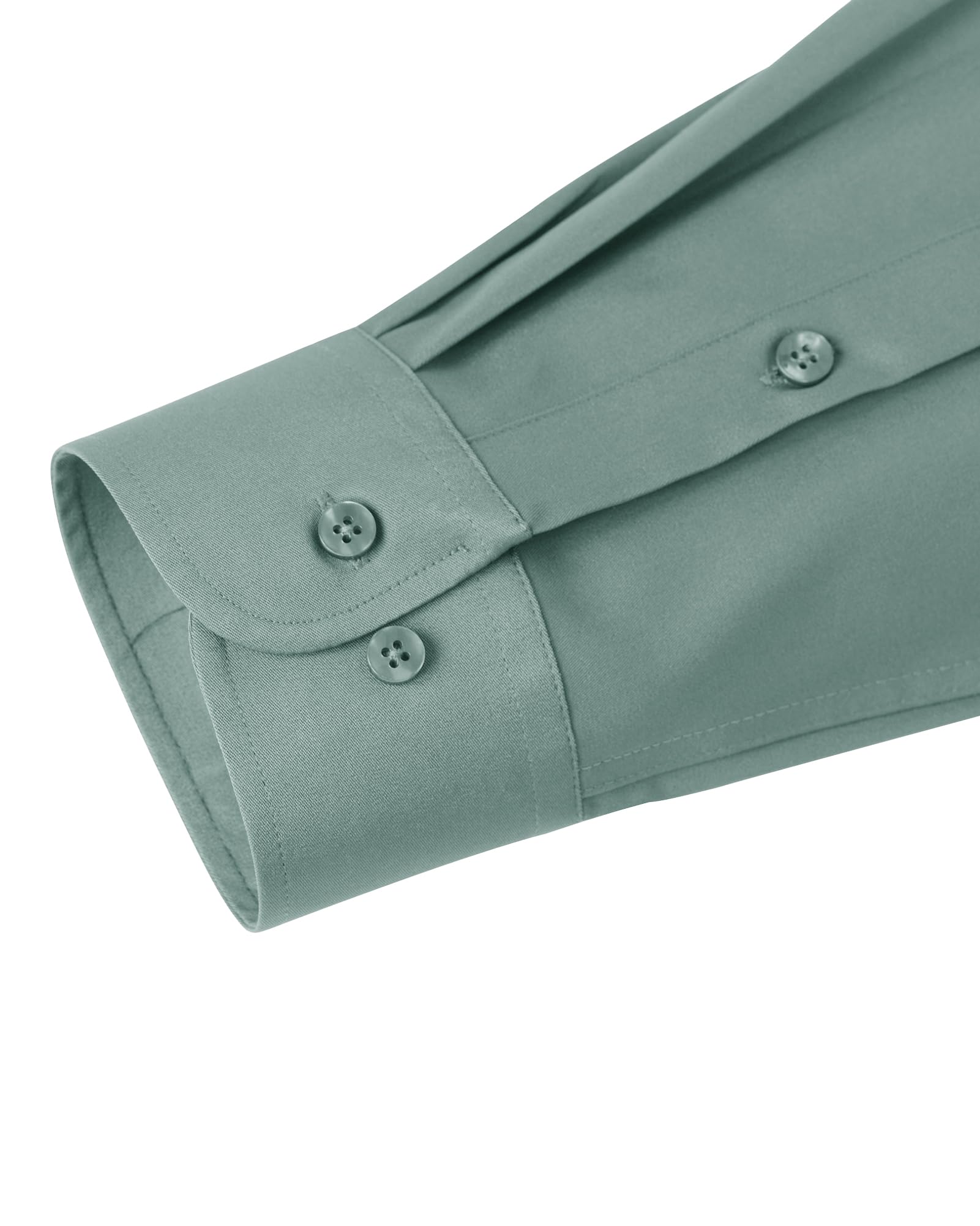 J.VER Men's Dress Shirts Solid Long Sleeve Stretch Wrinkle-Free Formal Shirt Business Casual Button Down Shirts White