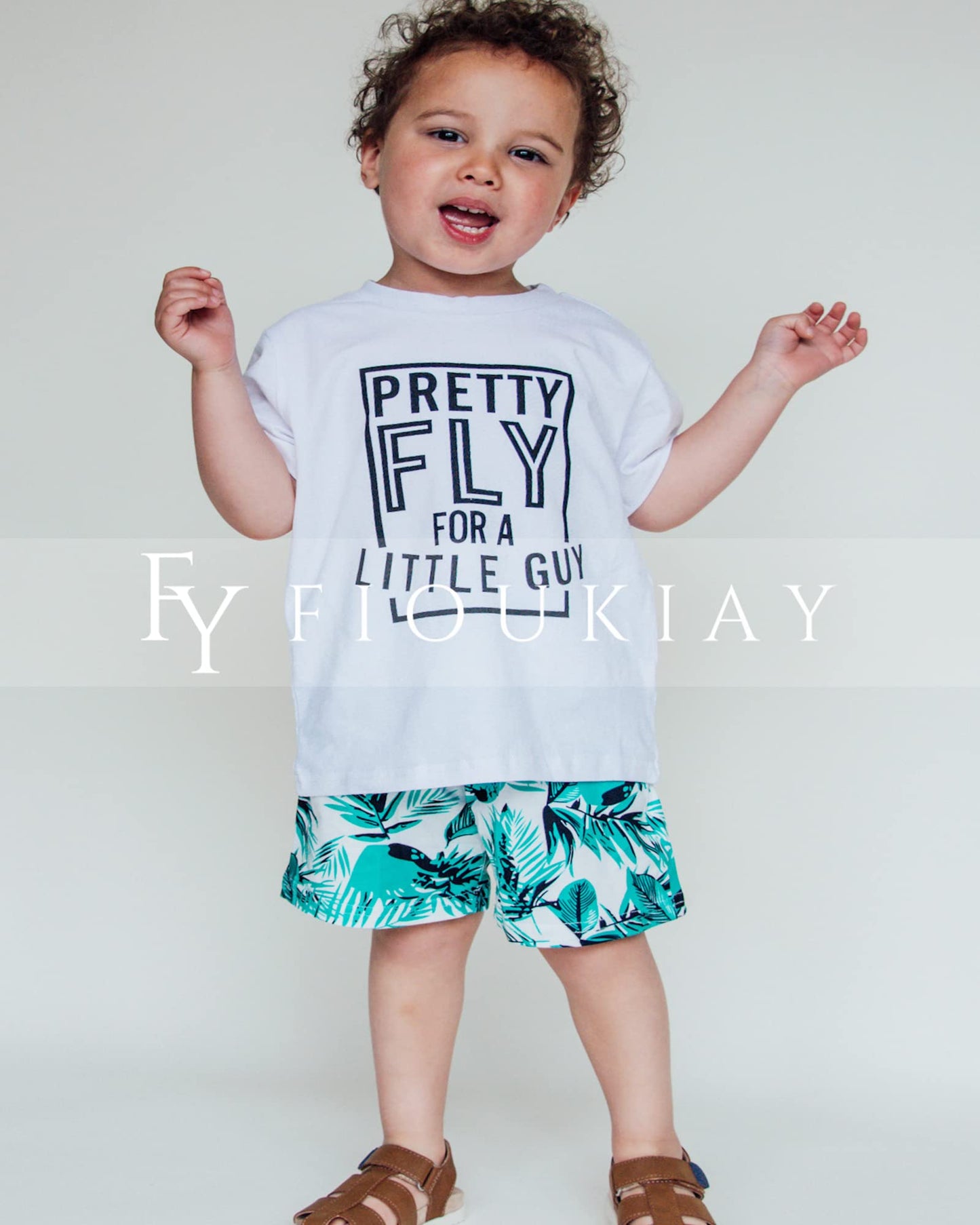 fioukiay 4T Black Toddler Boys Sring Summer Shorts Set Boys Letter Printed Palm Leaf Clothes Outfit