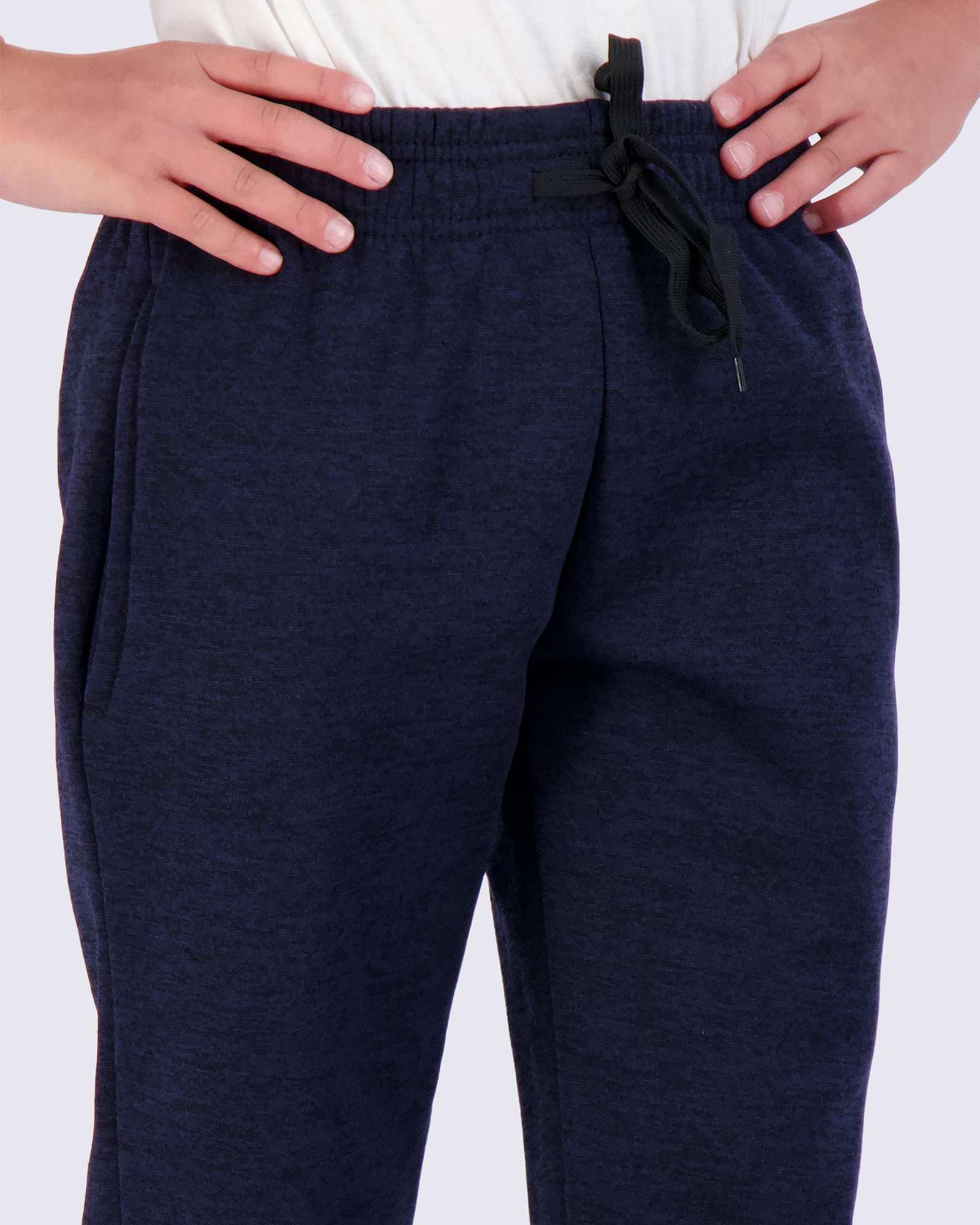 Real Essentials 3 Pack: Boys Tech Fleece Jogger Active Sweatpants with Pockets