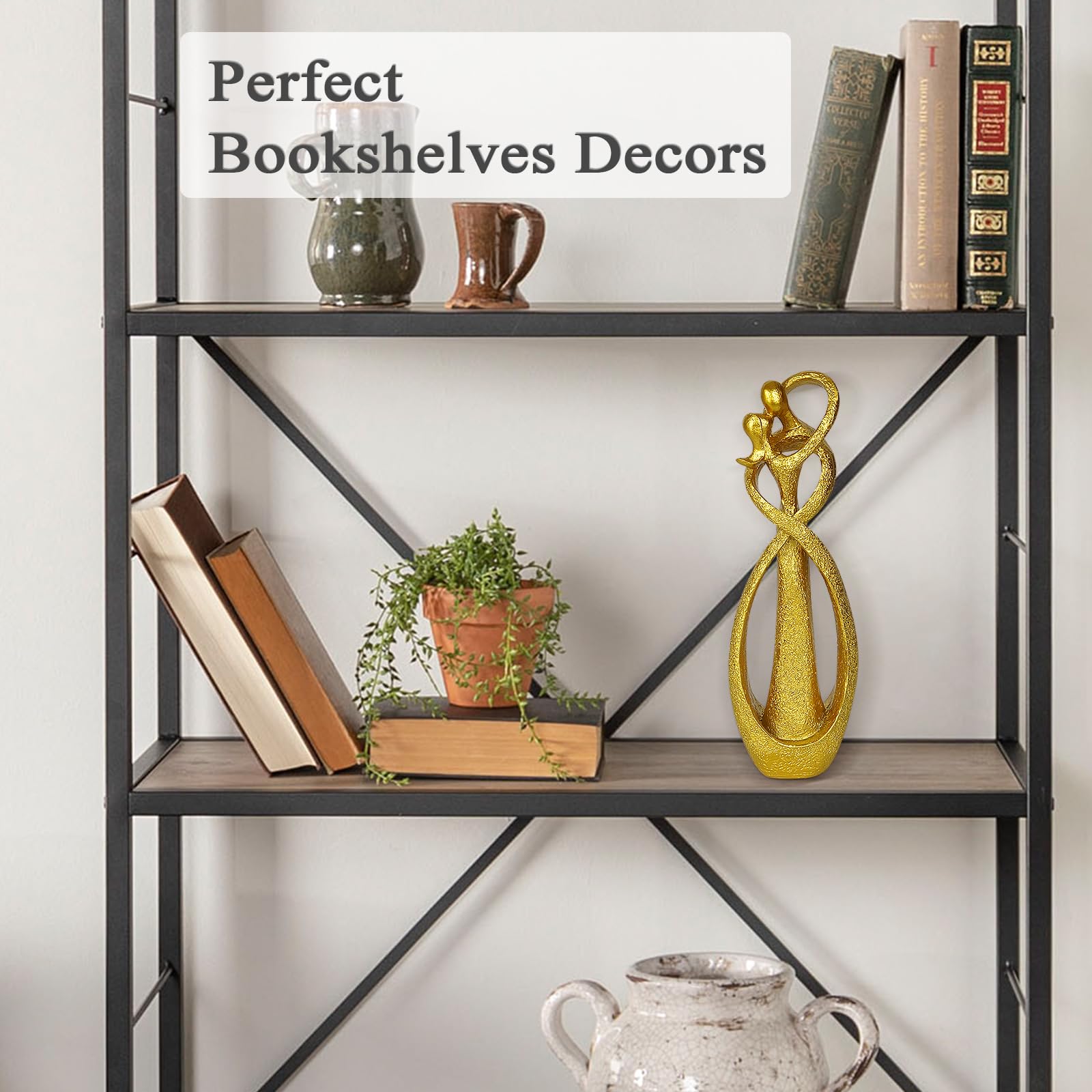 Trycooling Kissing Lovers Statue Abstract Sculpture Resin Statues 