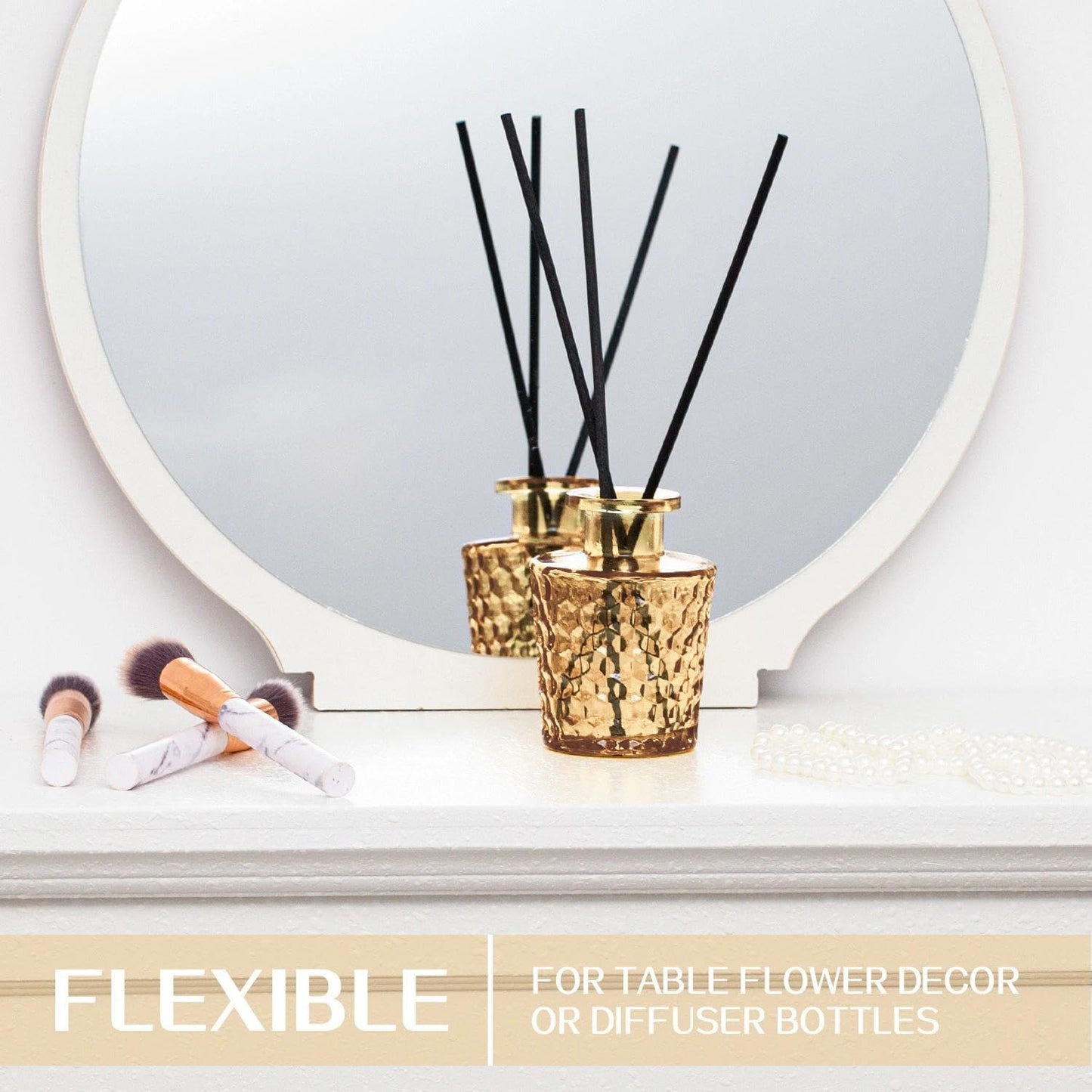 Anquephd Glass Bud Vase Set of 32PCS Wedding Centerpieces for Tables,Mini Clear Bud Vases for Flowers,Small Flower Vases Suitable for Birthday Party,Anniversary,Wedding,Baby Shower (Clear, 32PCS)