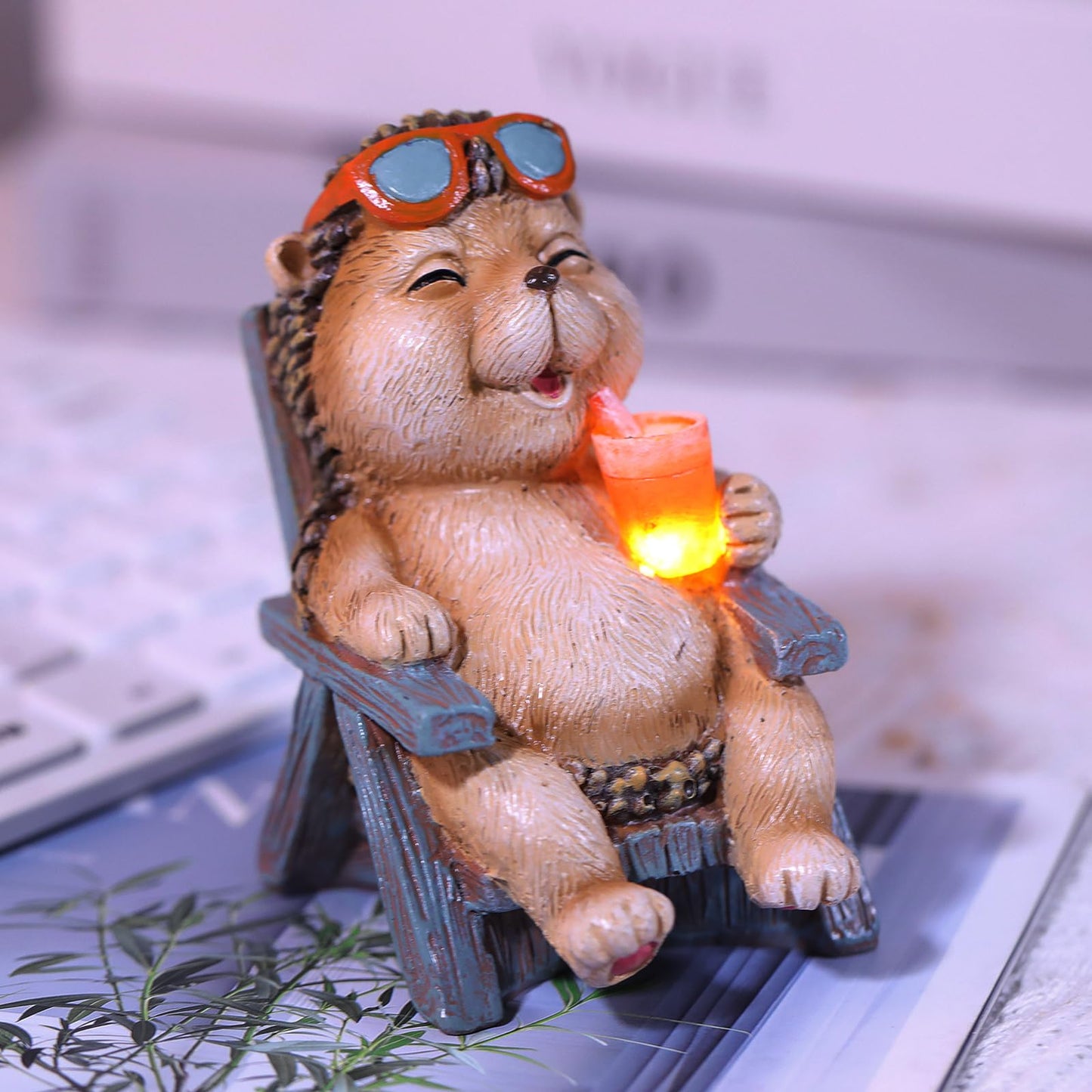 FOXMIS Miniature Frog Garden Statue Gifts Fall Halloween Decorations Fairy