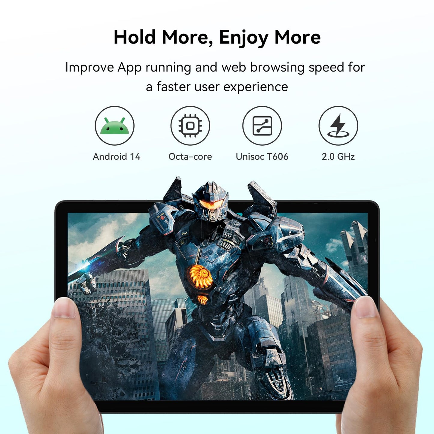 ApoloSign Tablet 11 inch, Octa-core Android 14 Tablet, 8GB RAM 128GB Storage(Expand to 1TB), Support Widevine L1, 11 inch Incell Large Screen, 7000mAh Battery, Dual Stereo Speakers, 5G WiFi, BT 5.0