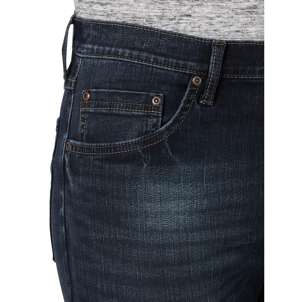 Wrangler Authentics Men's Slim Fit Straight Leg Jean, Anthracite, 34W x 30W