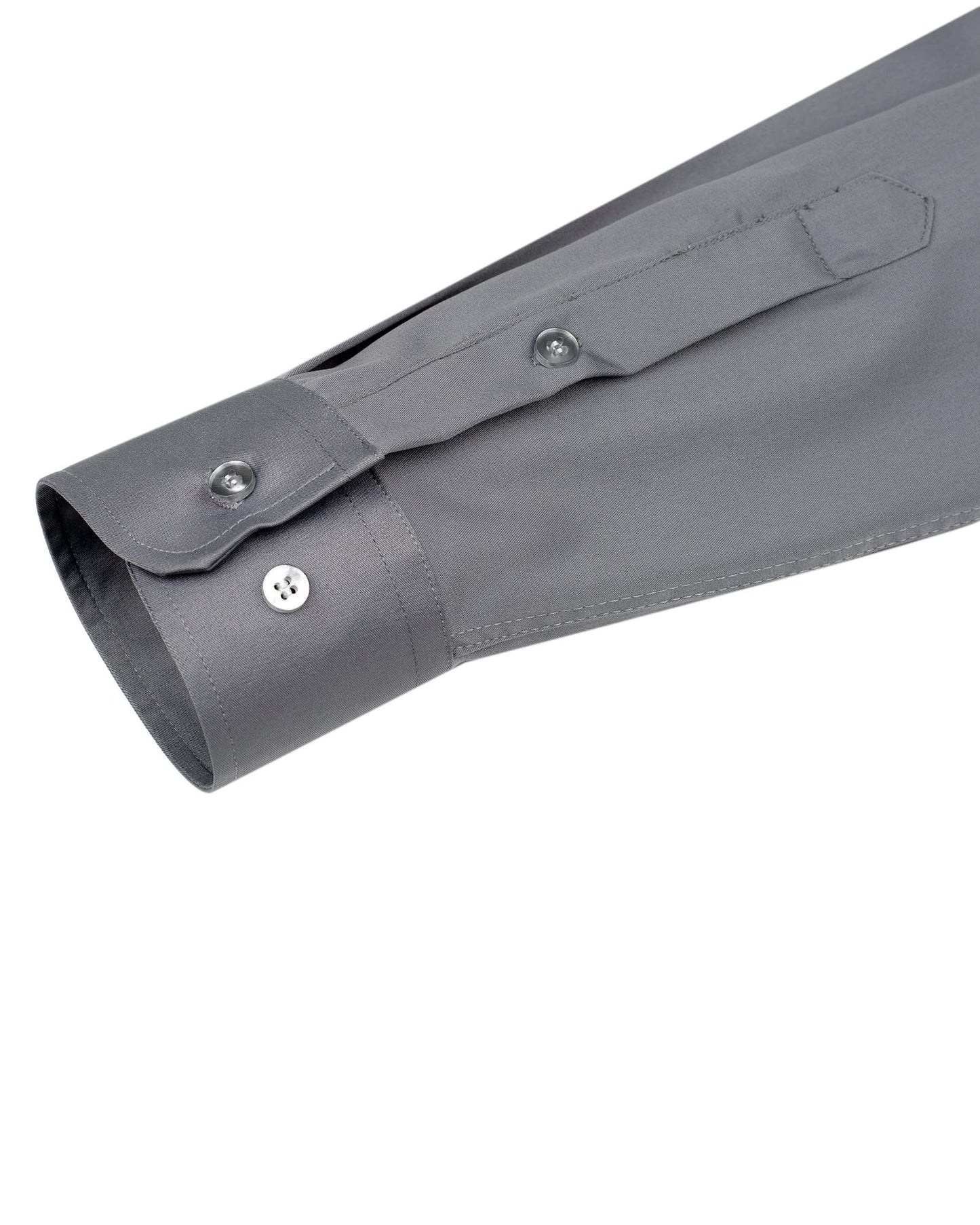 J.VER Men's Dress Shirts Solid Long Sleeve Stretch Wrinkle-Free Formal Shirt Business Casual Button Down Shirts White