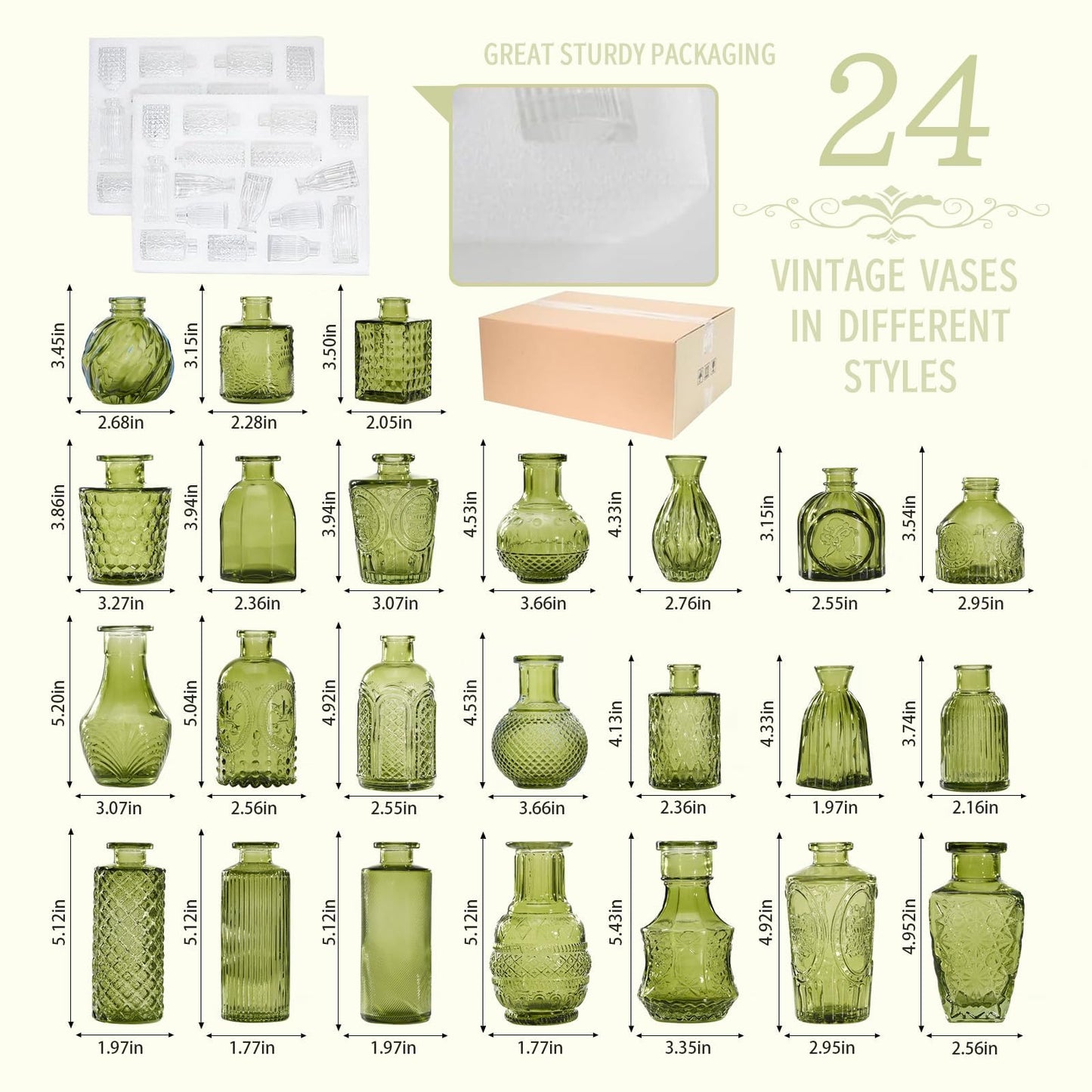 Anquephd Glass Bud Vase Set of 32PCS Wedding Centerpieces for Tables,Mini Clear Bud Vases for Flowers,Small Flower Vases Suitable for Birthday Party,Anniversary,Wedding,Baby Shower (Clear, 32PCS)