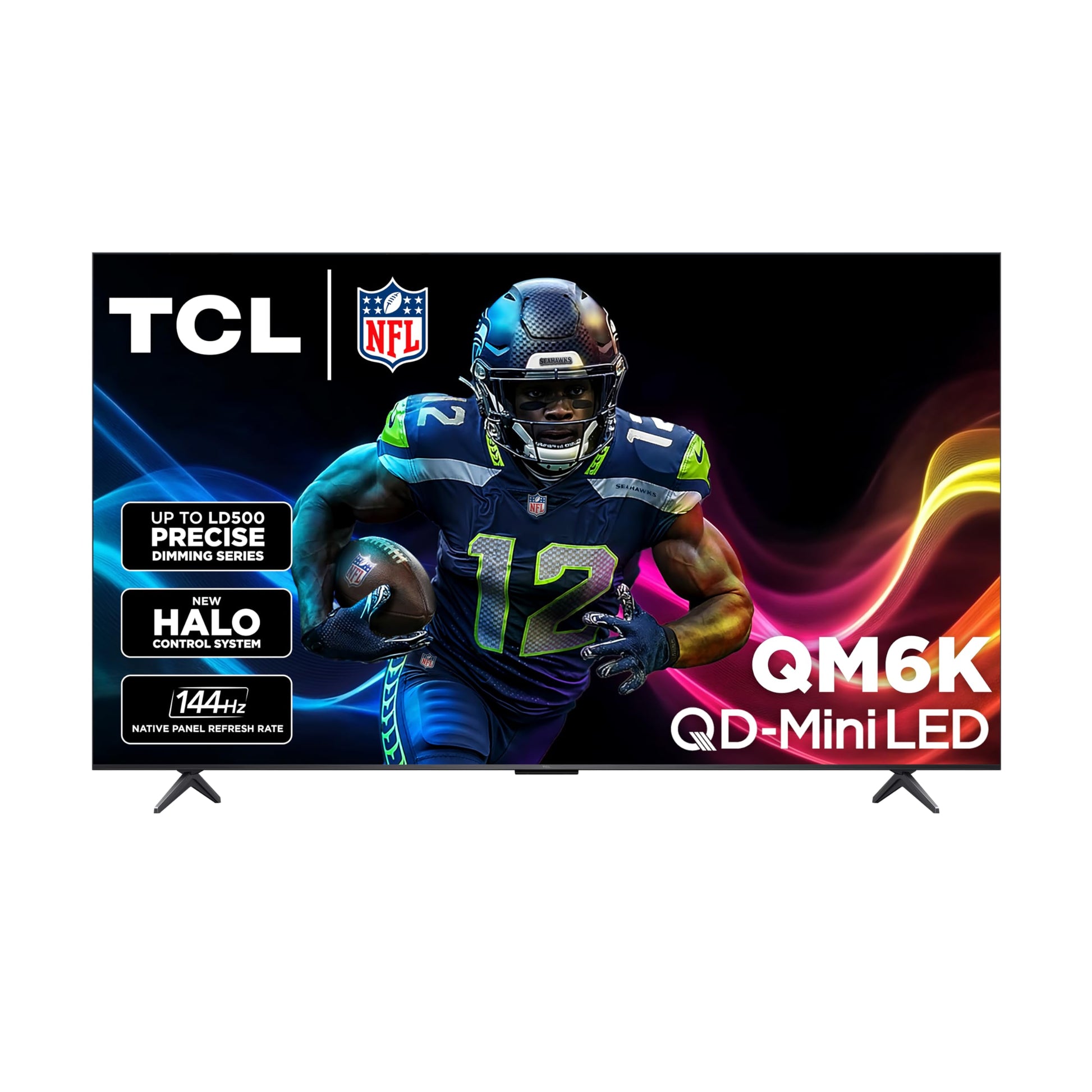 TCL 55-Inch QM6K QLED 4K Smart QD-Mini LED TV with Google TV (55QM6K, 2025 Model) Dolby Vision IQ, Dolby Atmos, HDR, Game Accelerator up to 240Hz, Voice Remote, Works with Alexa, Streaming Television