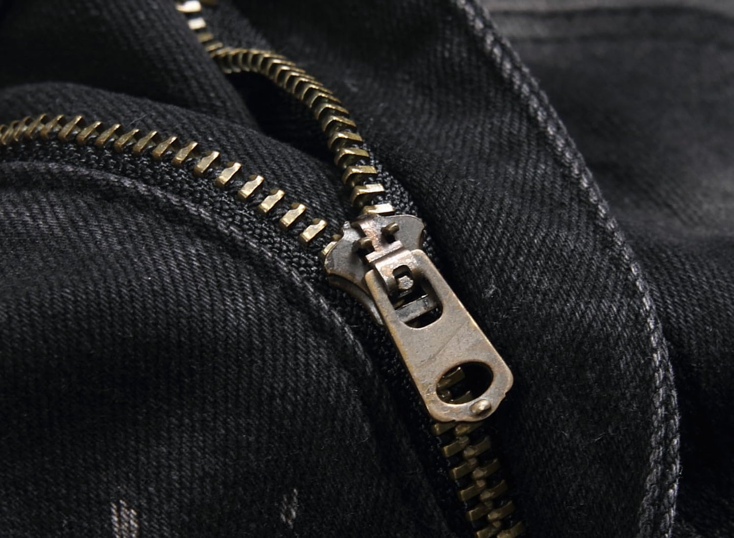 AITITIA Men's Biker Zipper Deco Washed Straight Fit Jeans (40, 002 Light Blue)