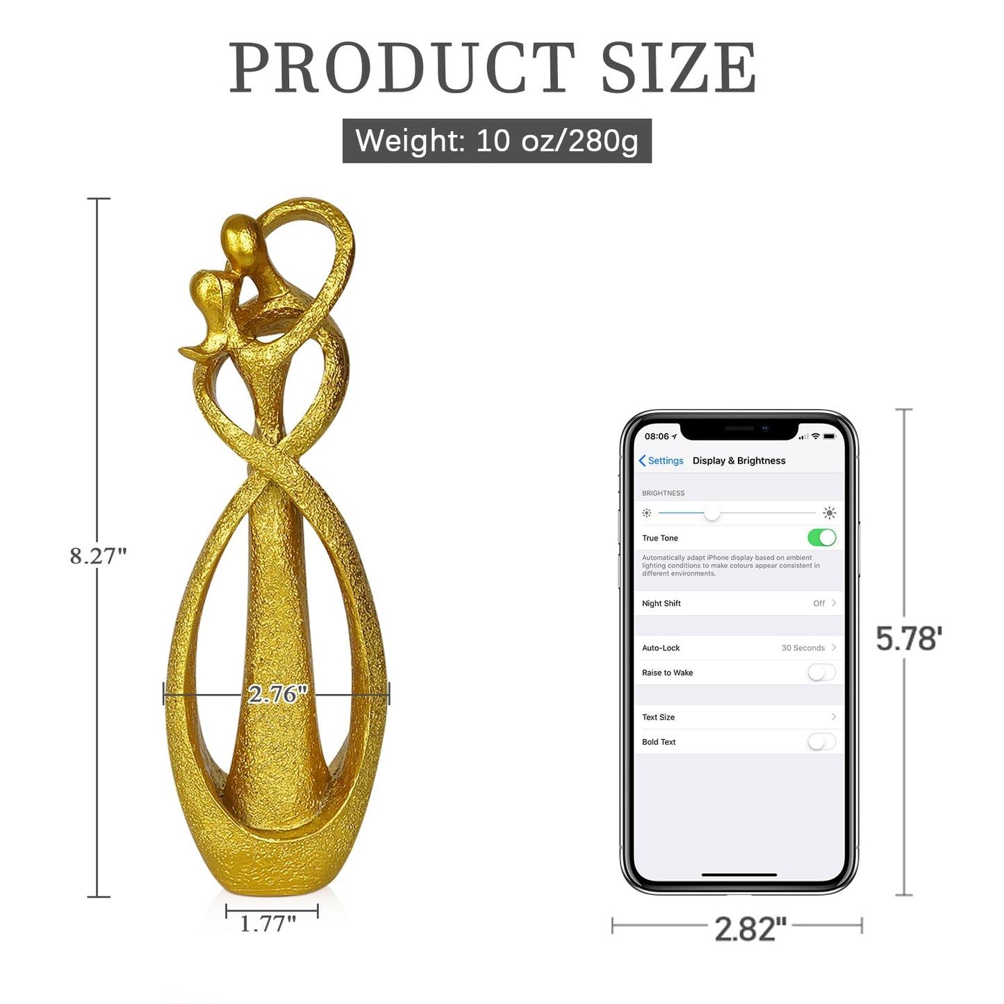 Trycooling Kissing Lovers Statue Abstract Sculpture Resin Statues 