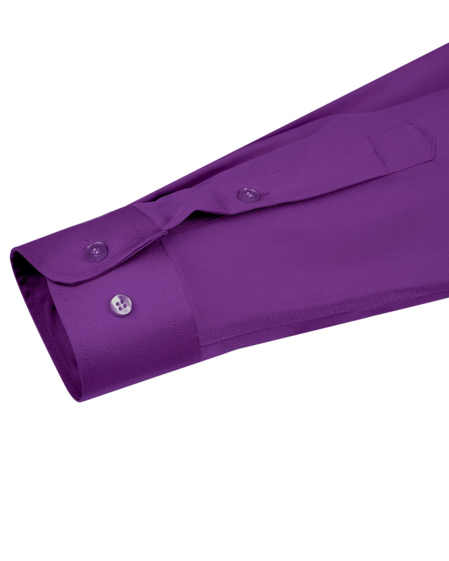 J.VER Men's Dress Shirts Solid Long Sleeve Stretch Wrinkle-Free Formal Shirt Business Casual Button Down Shirts White