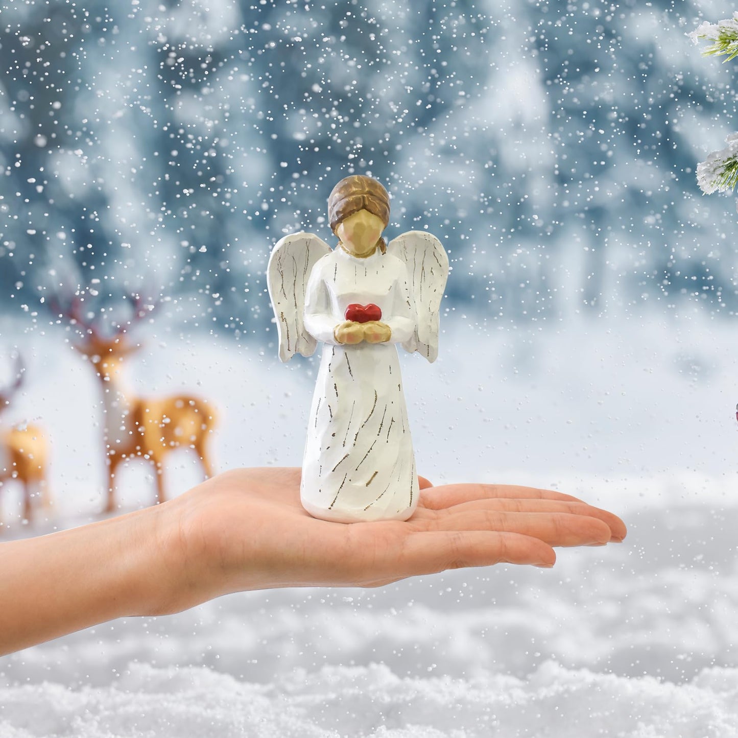 CUNTAUK Guardian Angel Statue, Healing Angel Figurines for Women.