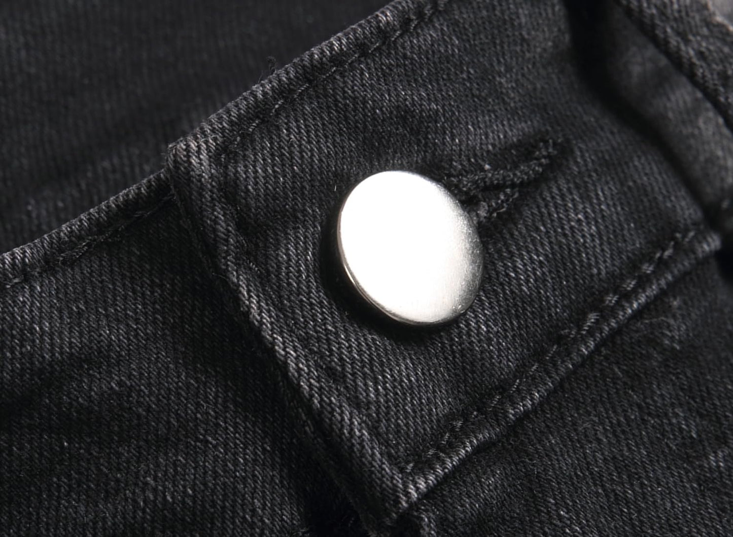 AITITIA Men's Biker Zipper Deco Washed Straight Fit Jeans (40, 002 Light Blue)