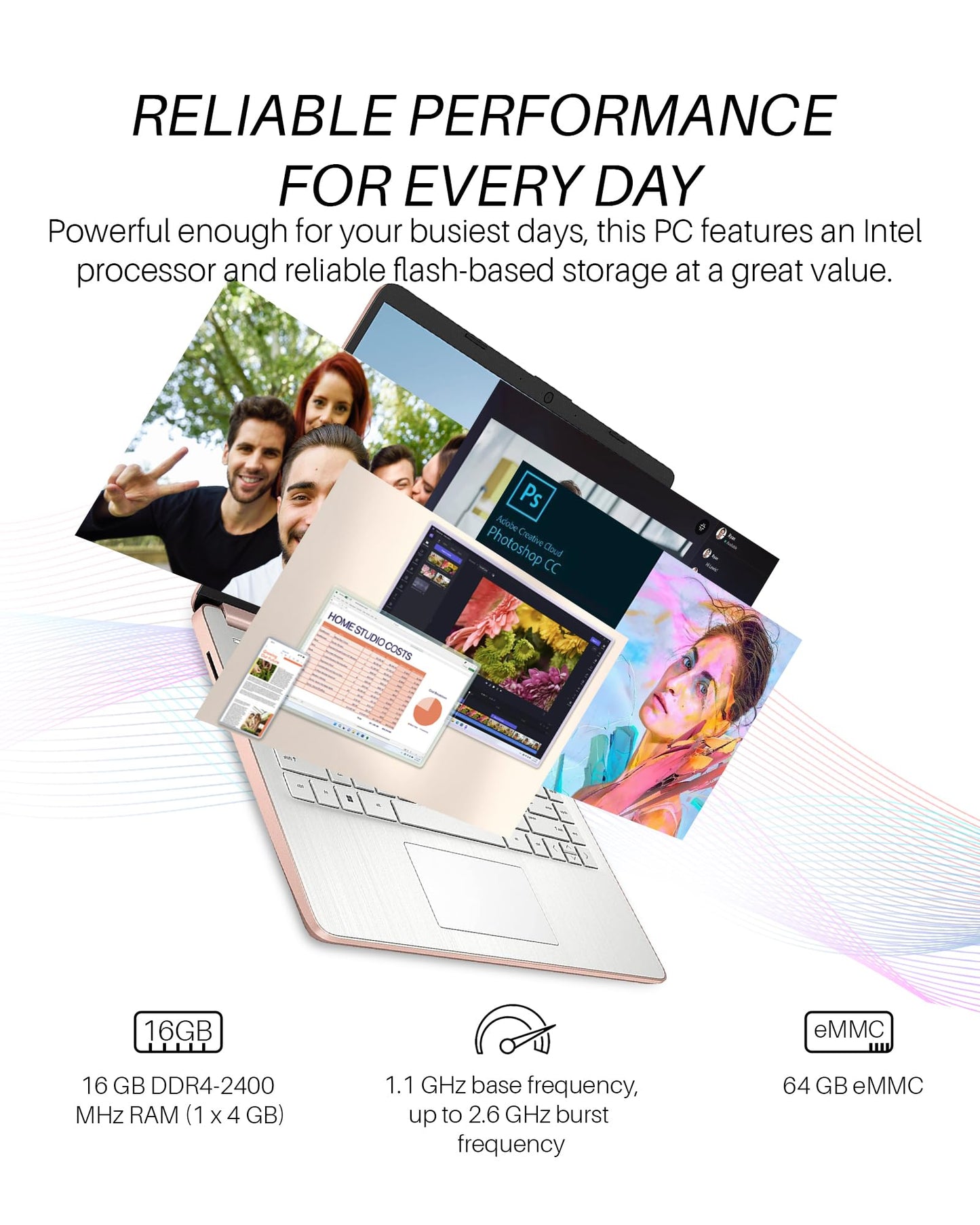 HP 2025 New Student Business Laptop, Intel N150 CPU(Beats N4120), 14 Inch LED Screen, 16GB RAM, 384GB Storage(128GB UFS+256GB MSD), Wi-Fi 6, Copilot AI, Office Pro Lifetime, Windows 11 Pro,w/Mouse