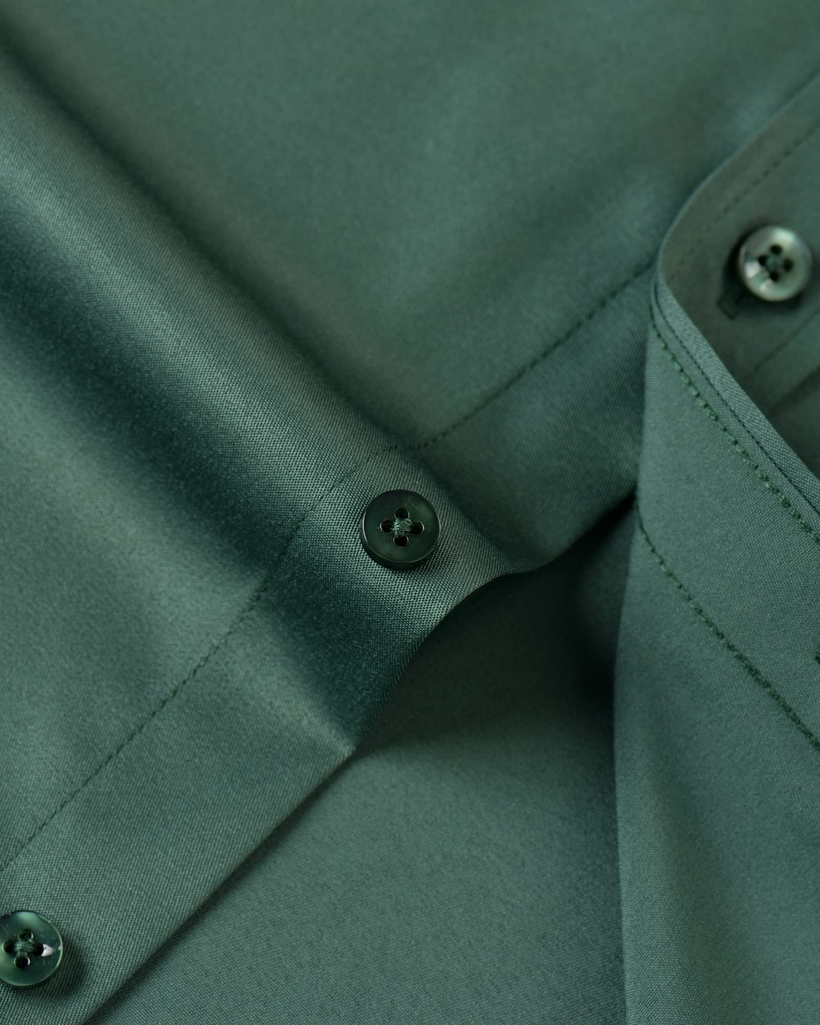 J.VER Men's Dress Shirts Solid Long Sleeve Stretch Wrinkle-Free Formal Shirt Business Casual Button Down Shirts White