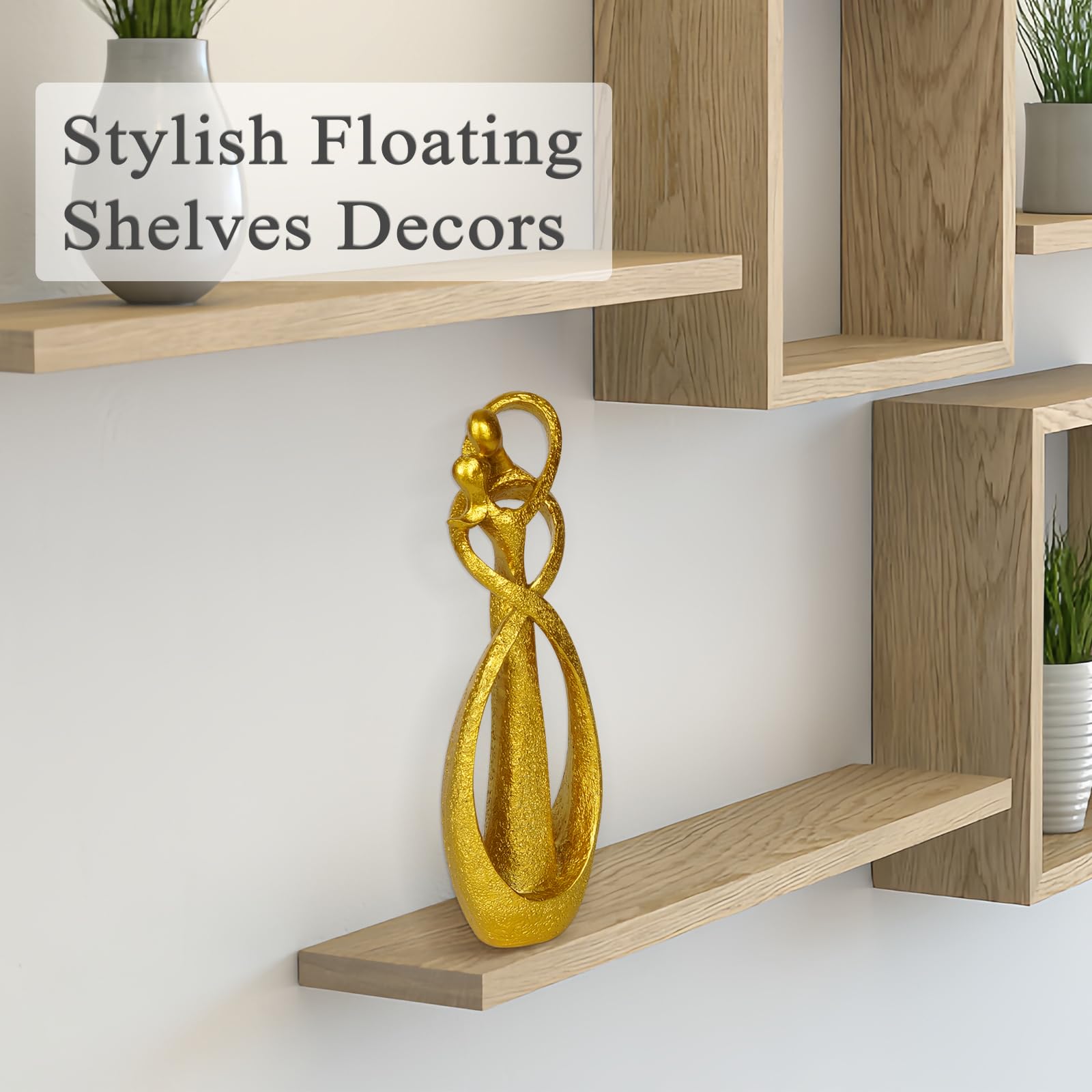 Trycooling Kissing Lovers Statue Abstract Sculpture Resin Statues 