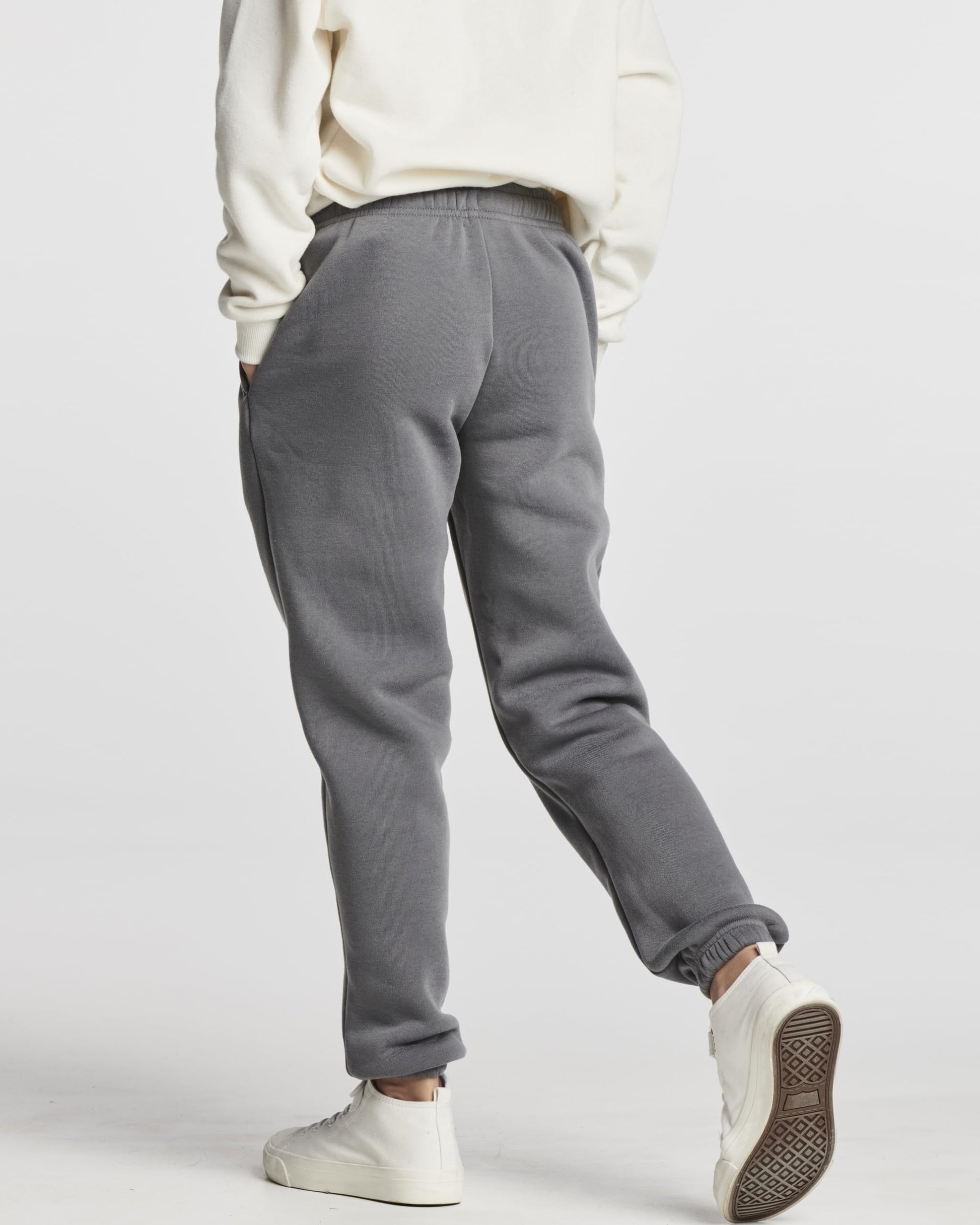 Real Essentials 3 Pack: Boys Tech Fleece Jogger Active Sweatpants with Pockets