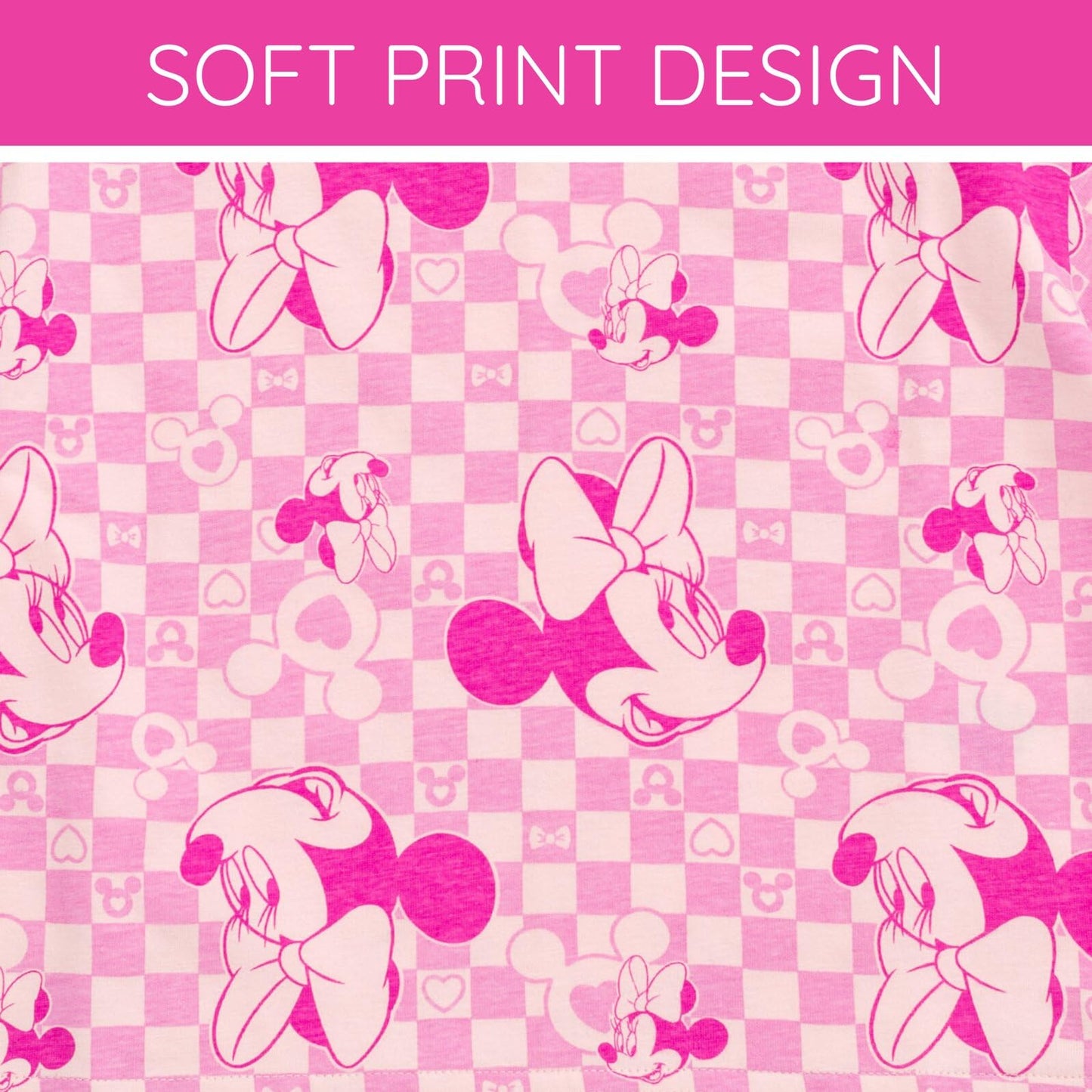 Disney Minnie Mouse Toddler Girls Graphic T-Shirt and Shorts Outfit Set Light Pink/Light Blue 3T