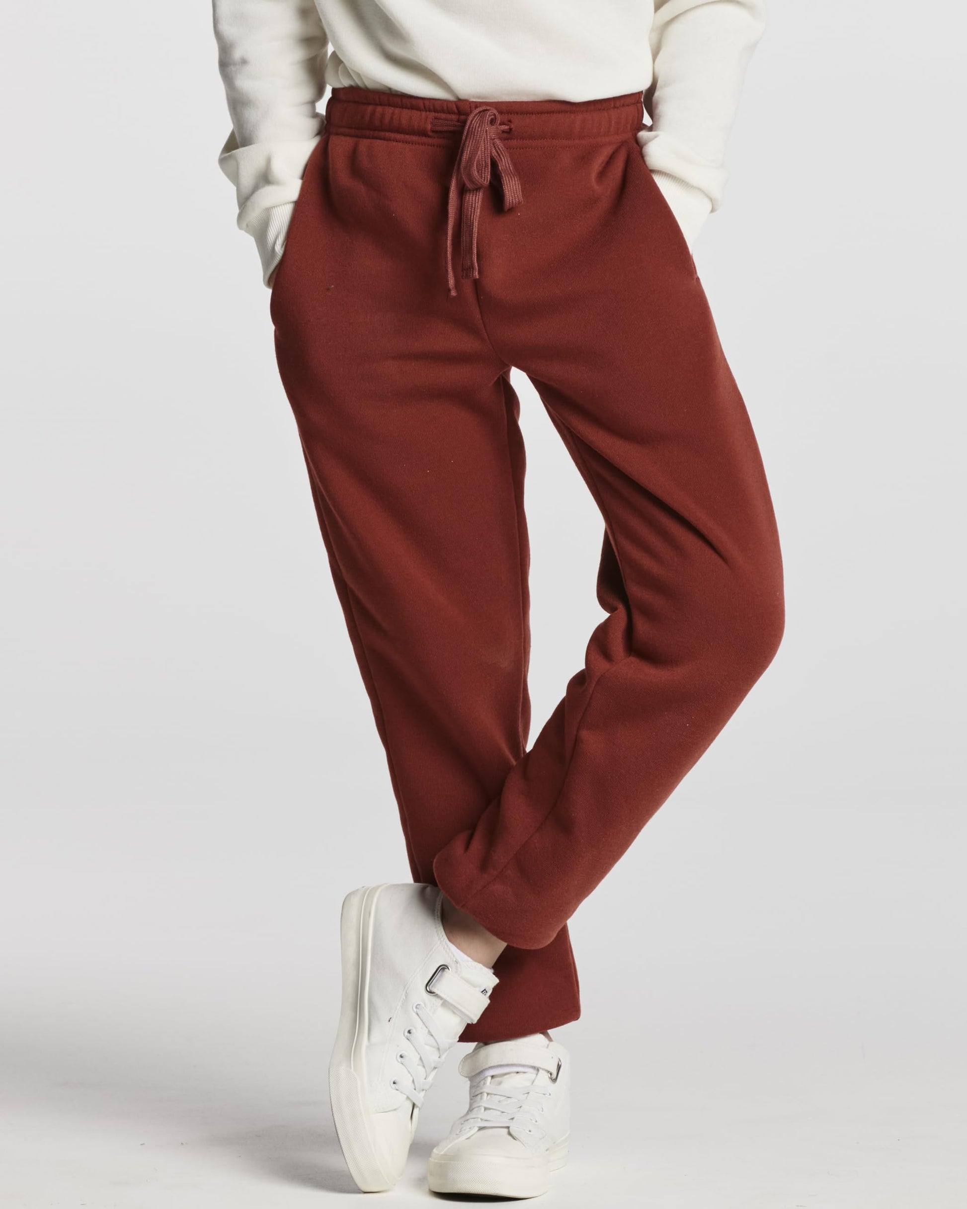 Real Essentials 3 Pack: Boys Tech Fleece Jogger Active Sweatpants with Pockets