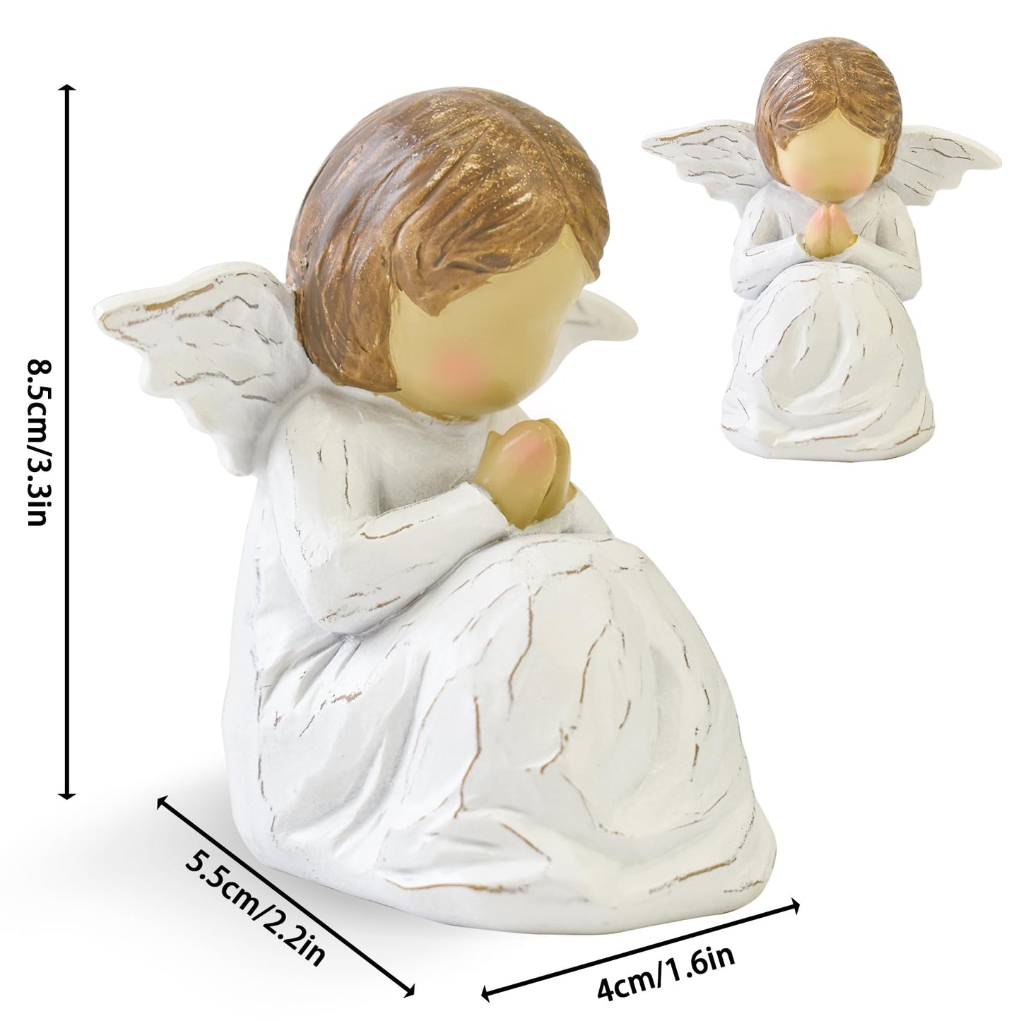 CUNTAUK Guardian Angel Statue, Healing Angel Figurines for Women.