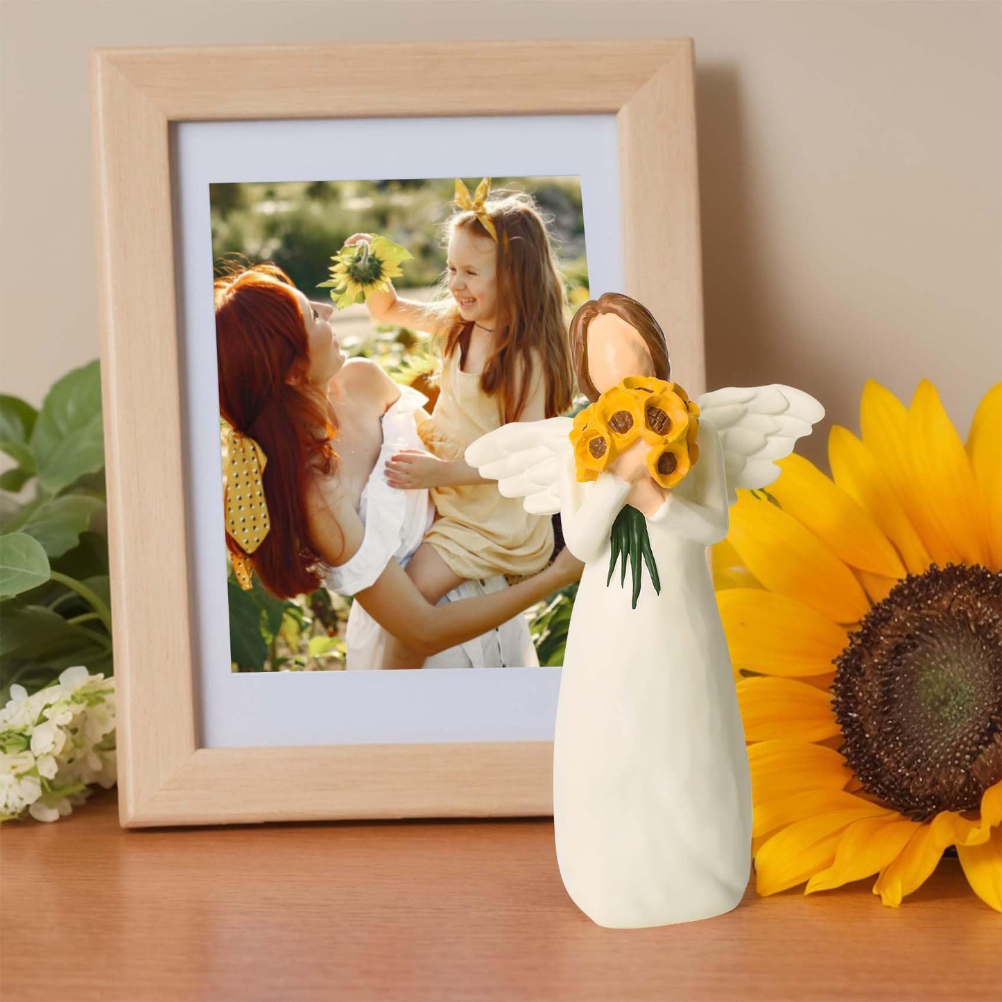 CUNTAUK Guardian Angel Statue, Healing Angel Figurines for Women.