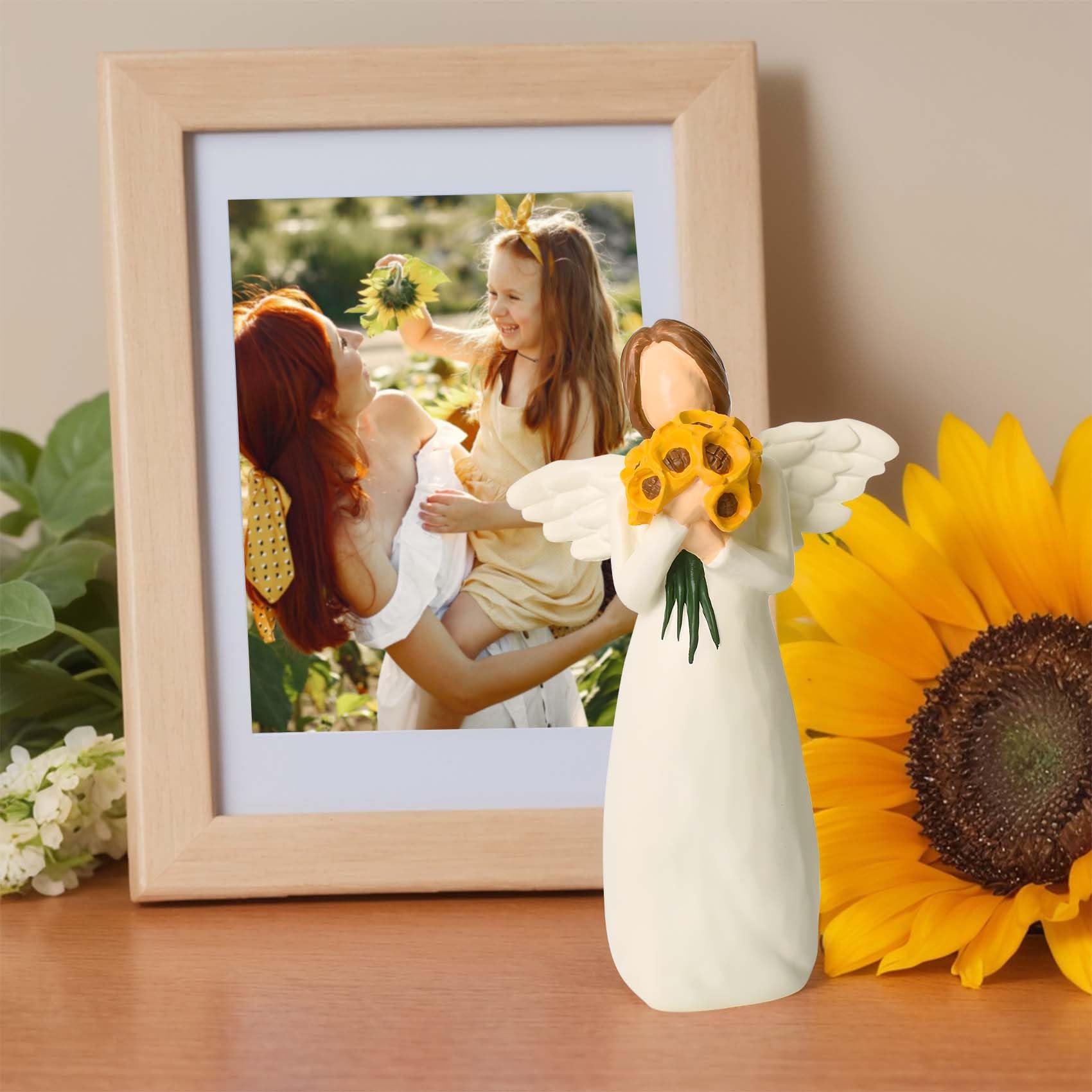 CUNTAUK Guardian Angel Statue, Healing Angel Figurines for Women.