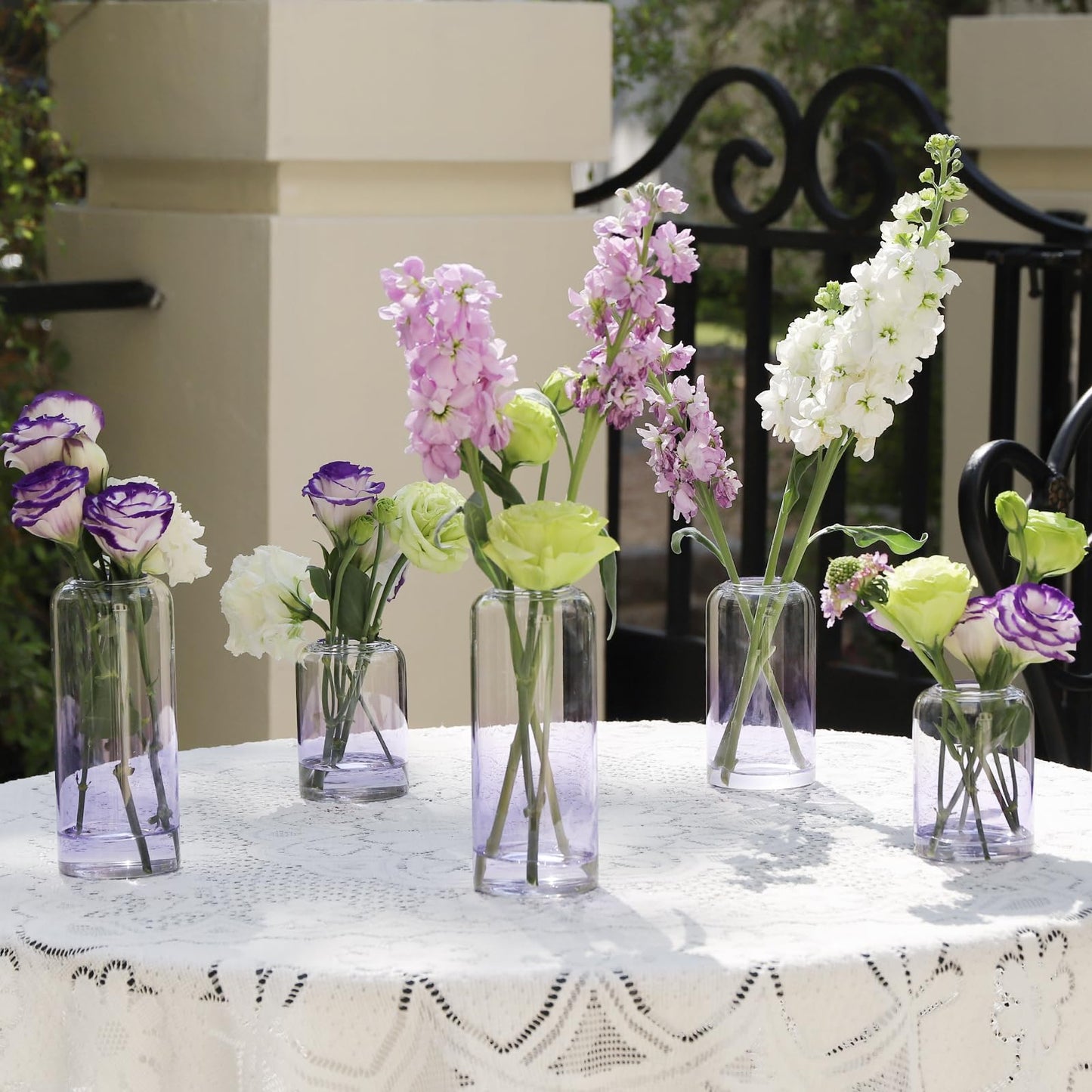 Glass Bud Vases Set of 24, Clear Flower Vase for Centerpieces,