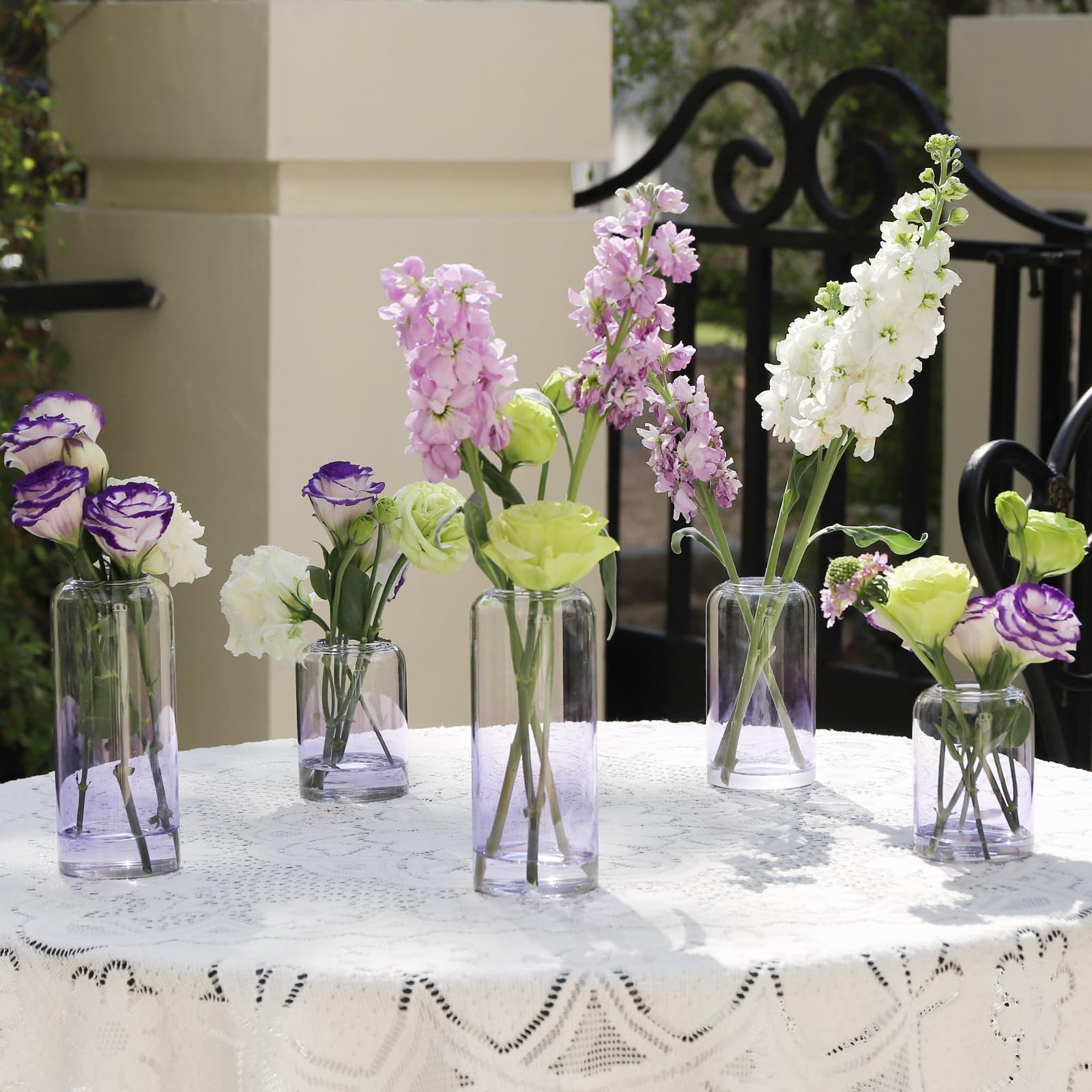 Glass Bud Vases Set of 24, Clear Flower Vase for Centerpieces,