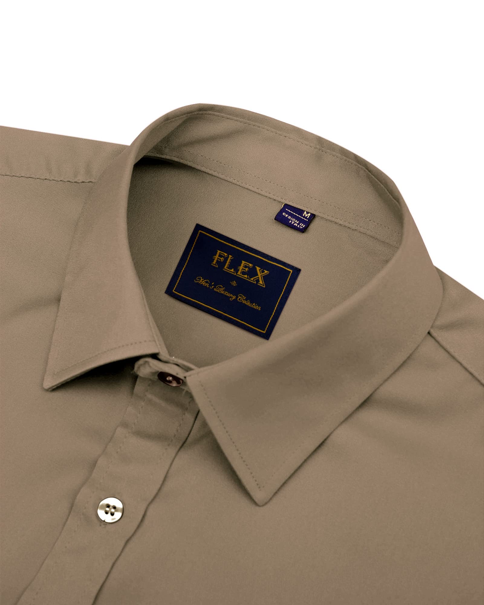 J.VER Men's Dress Shirts Solid Long Sleeve Stretch Wrinkle-Free Formal Shirt Business Casual Button Down Shirts White