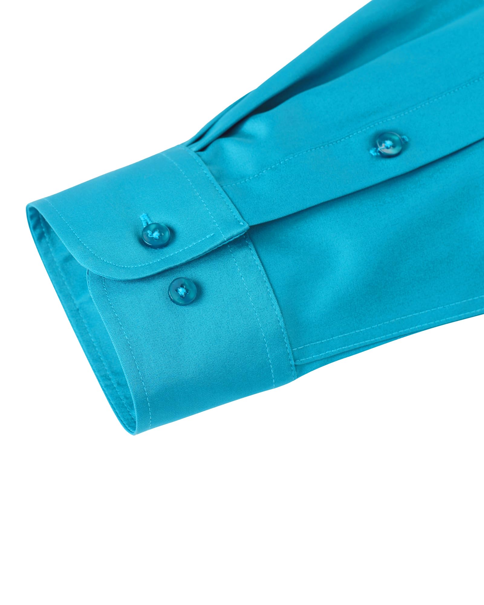 J.VER Men's Dress Shirts Solid Long Sleeve Stretch Wrinkle-Free Formal Shirt Business Casual Button Down Shirts White