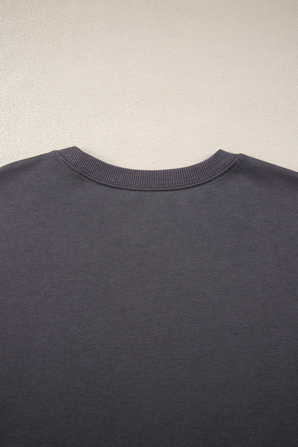 Black Preppy Striped Sleeve Loose Sweatshirt