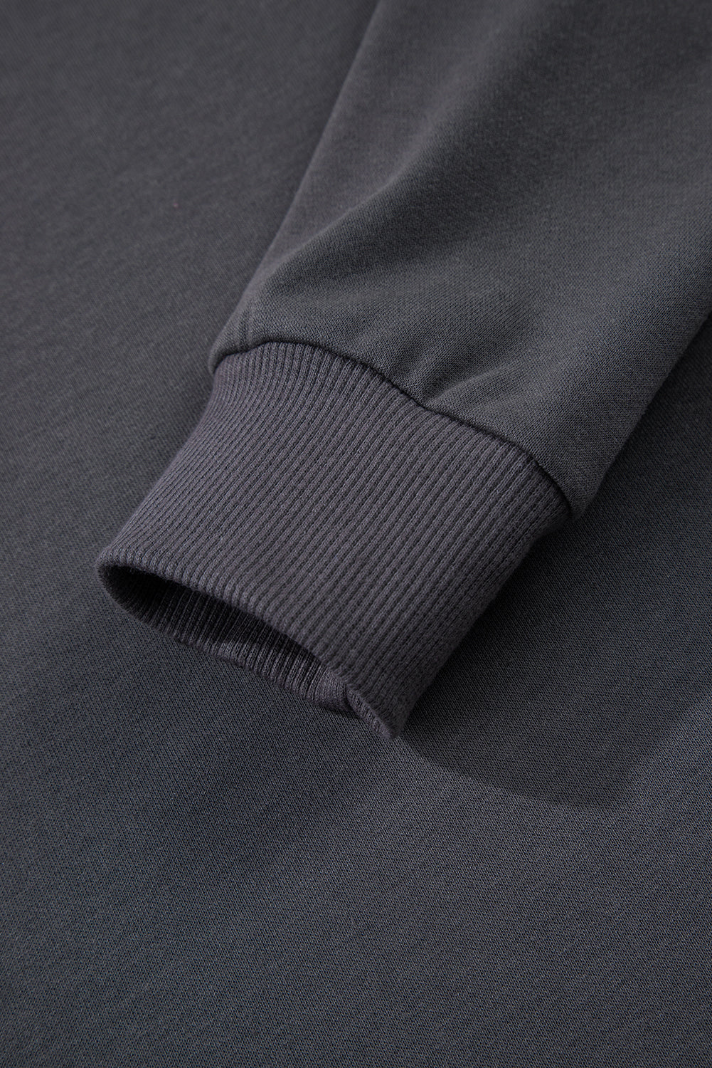 Black Preppy Striped Sleeve Loose Sweatshirt