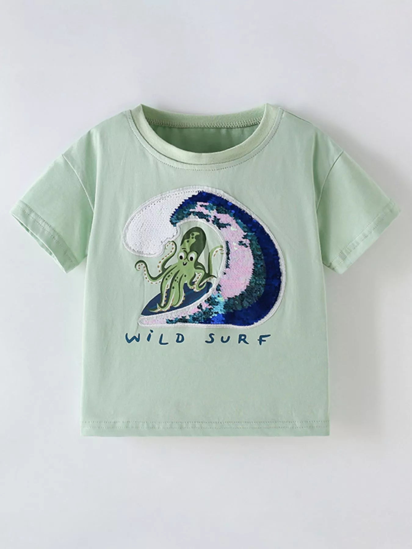 Children's Octopus Round Neck Tee