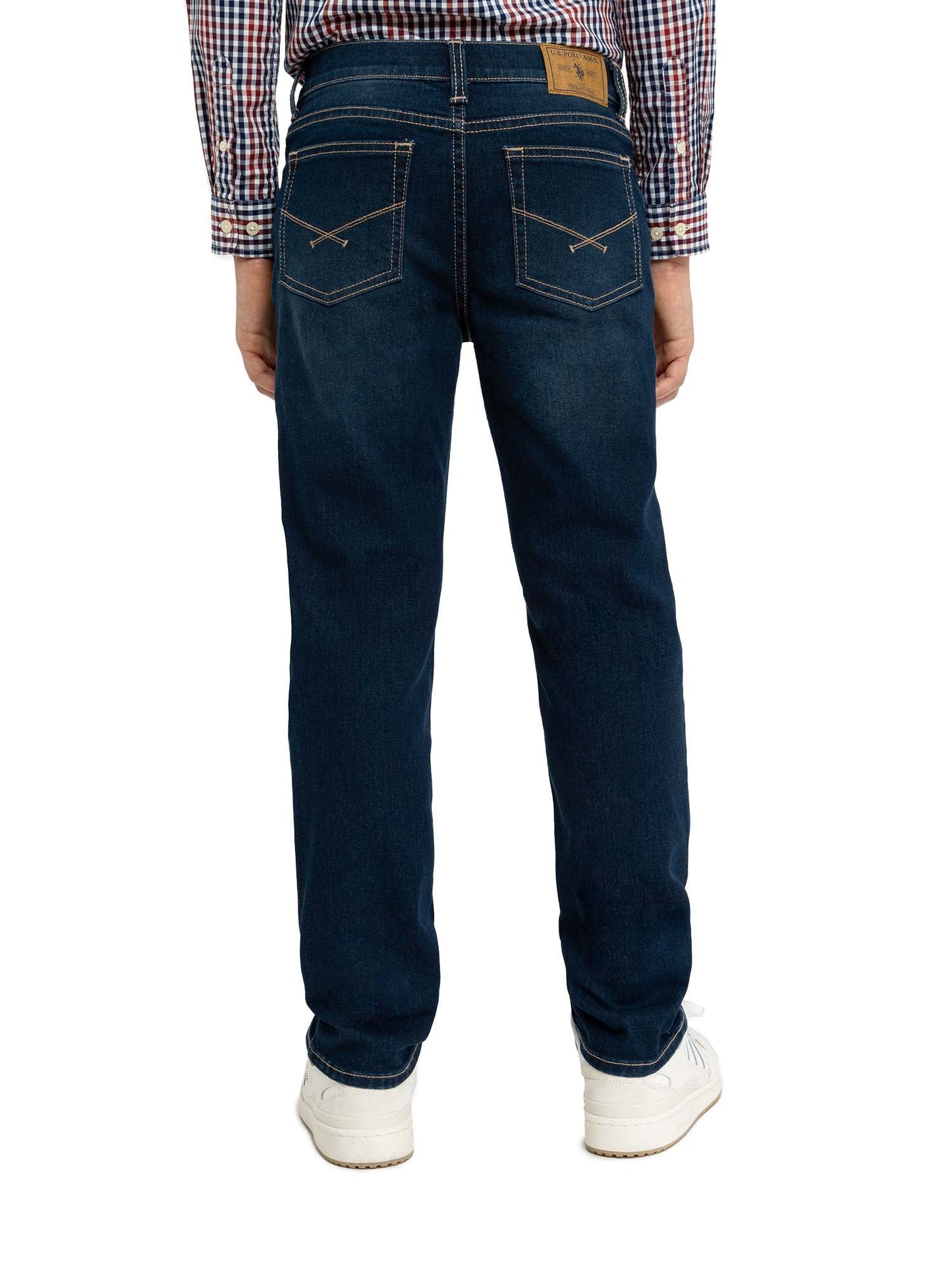 U.S. Polo Assn. Boys Straight Knit Denim Jean, Sizes 4-18