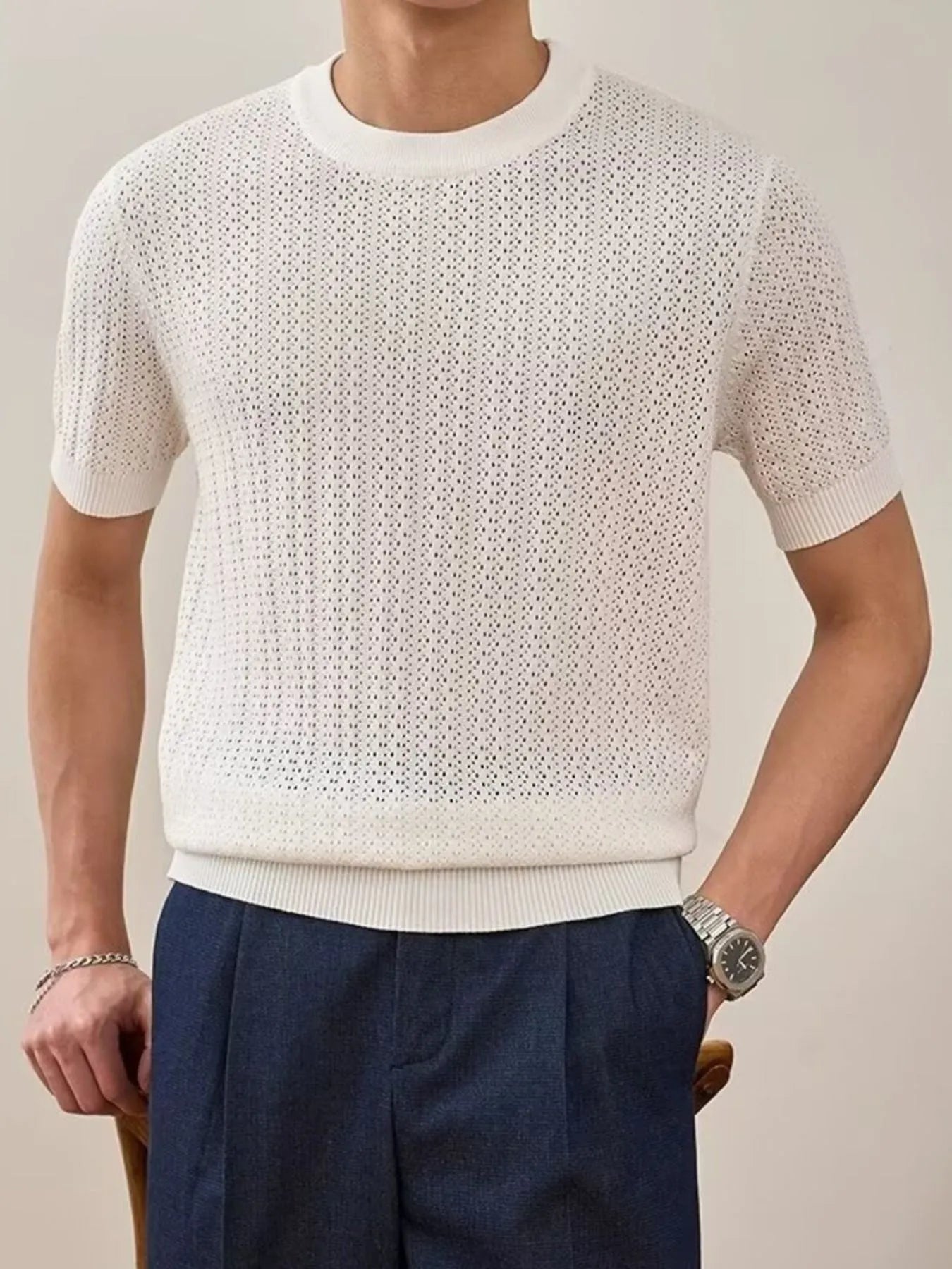 Men's Full Size Breathable Short Sleeve T-Shirt Plus Size