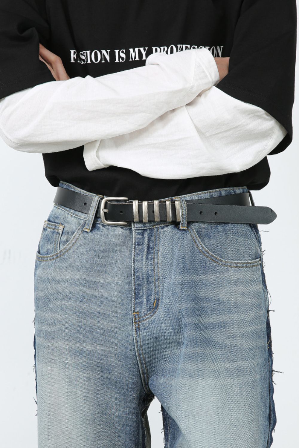 Men's Contrast Loose Fit Jean